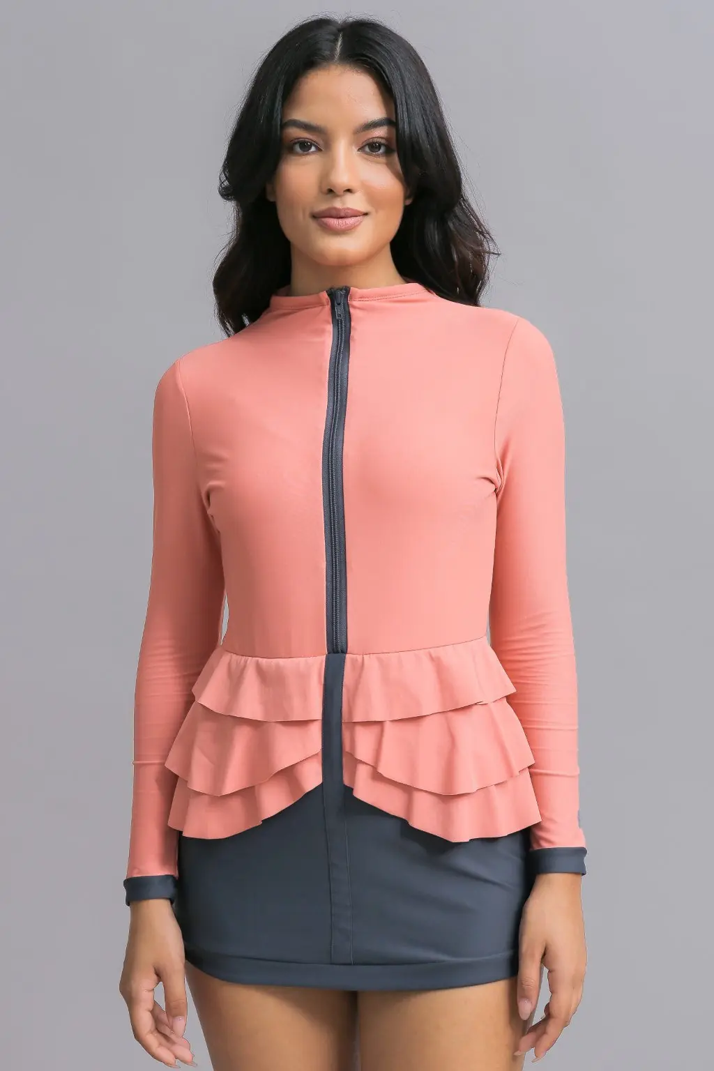 Mira Swim Dress - Coral, photo 2