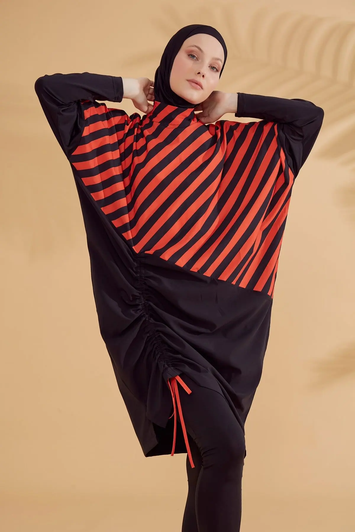 Woven Black Burkini Modest Swimwear M2307, photo 8
