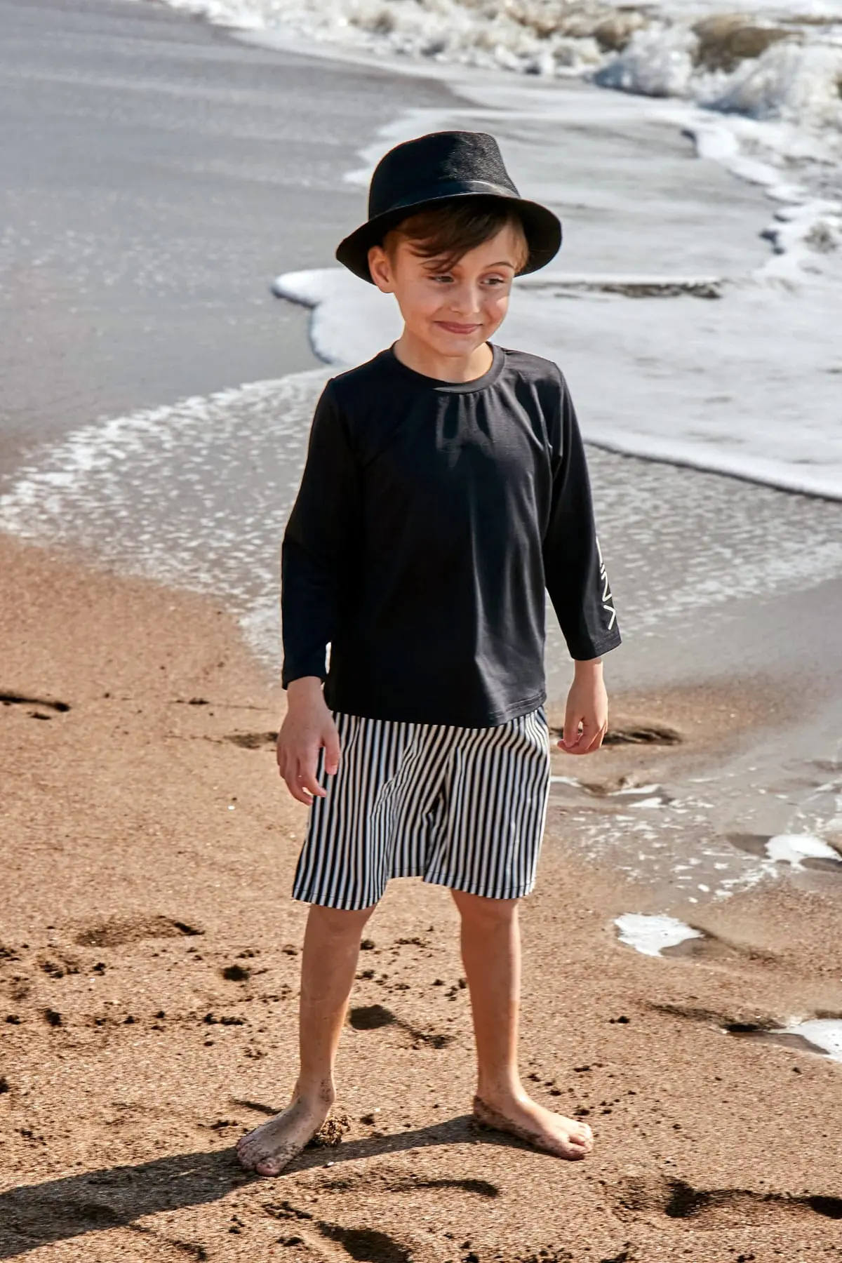 Woven Navy Boys Shorts B2432, photo 3