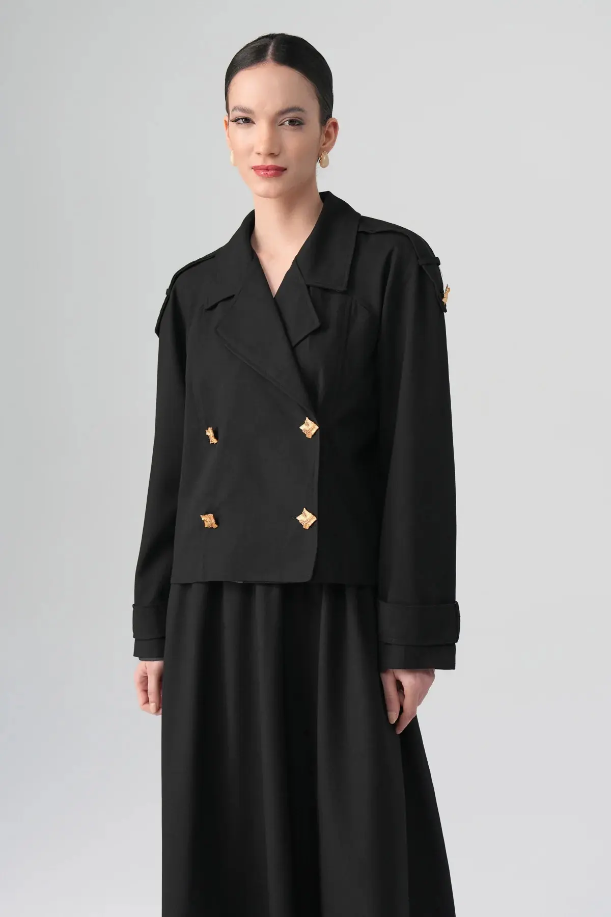Sare Mini Trench Set – Black, photo 2