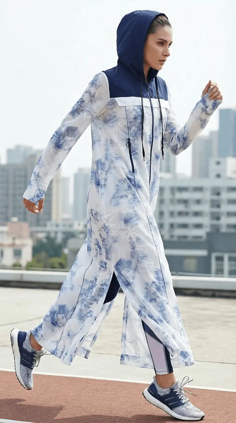 Azure Pavilion Movement Abaya (Limited Edition), photo 4