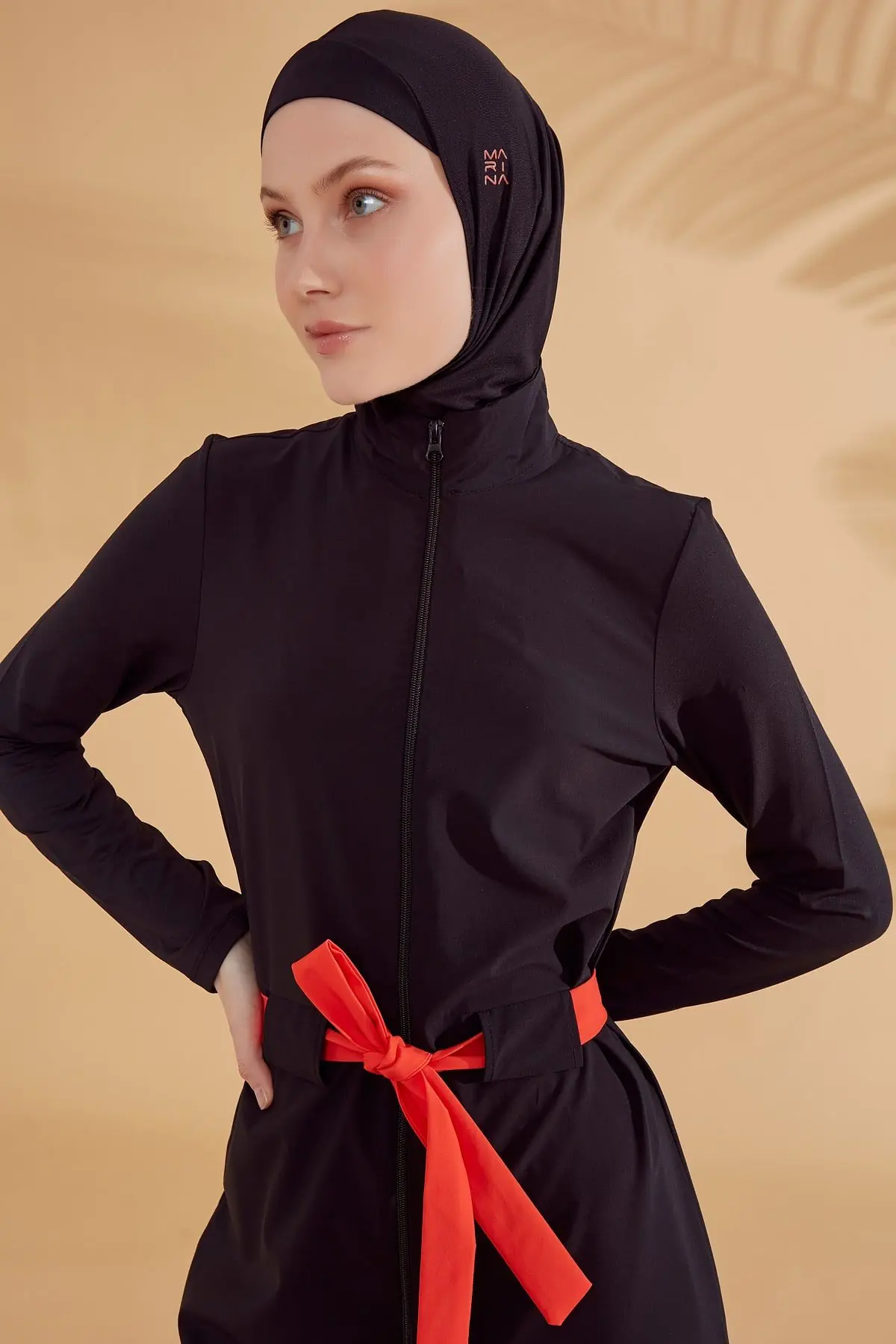 Woven Black Burkini Modest Swimwear M2311, photo 8