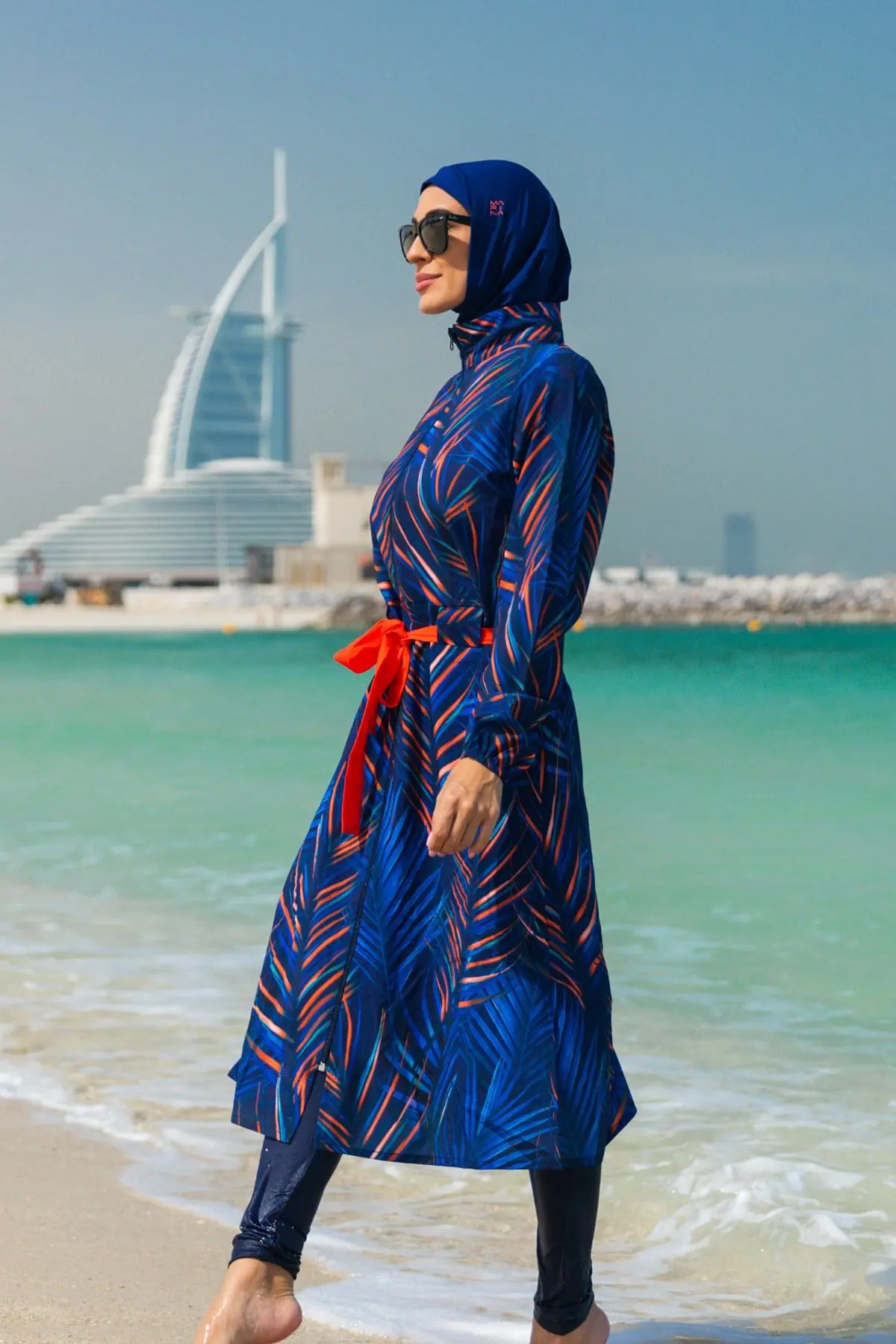 Woven Navy Burkini Modest Swimwear M2305, photo 4