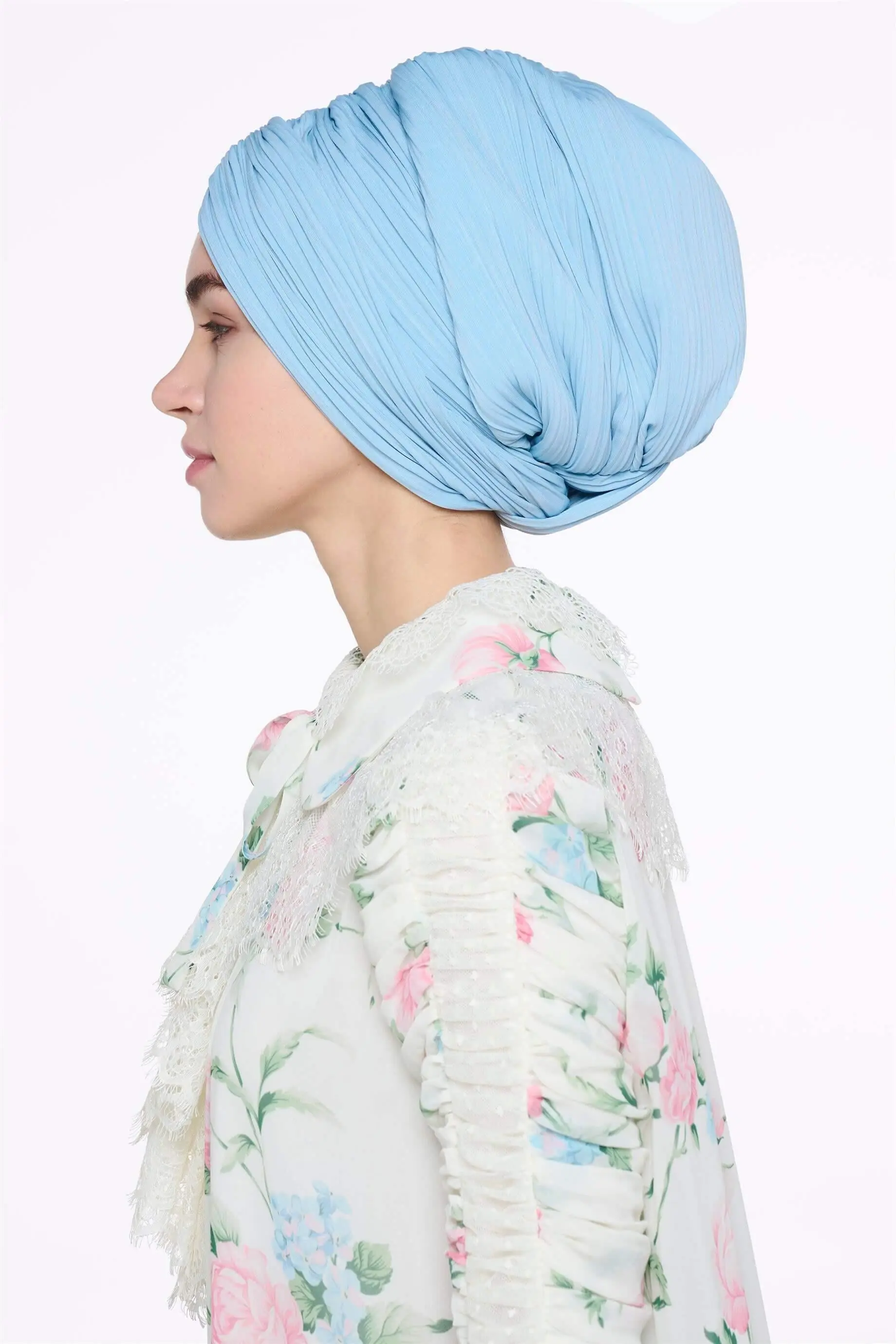 Cross-Wrap Bonnet – Blue, photo 2