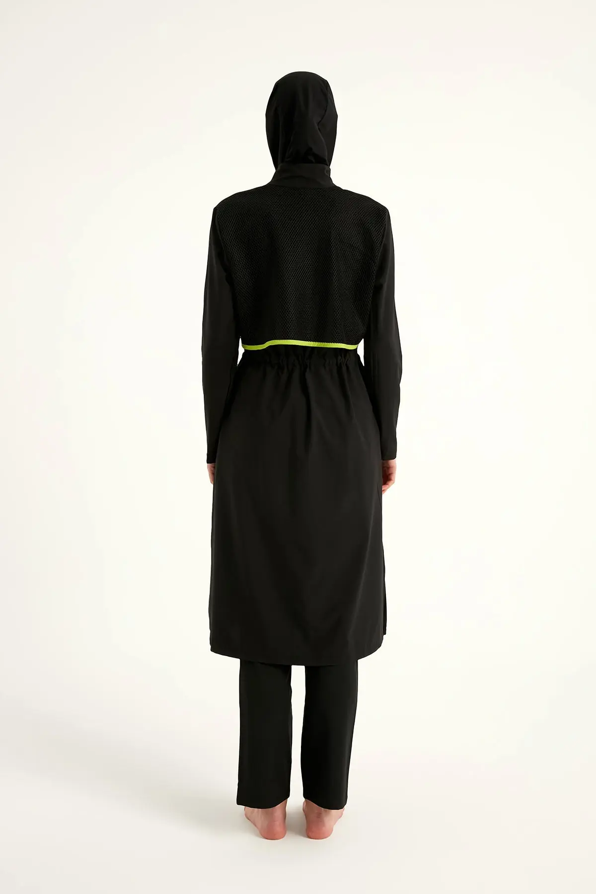 Black Full Coverage Modest Swimwear Burkini Set M2506-1, photo 8