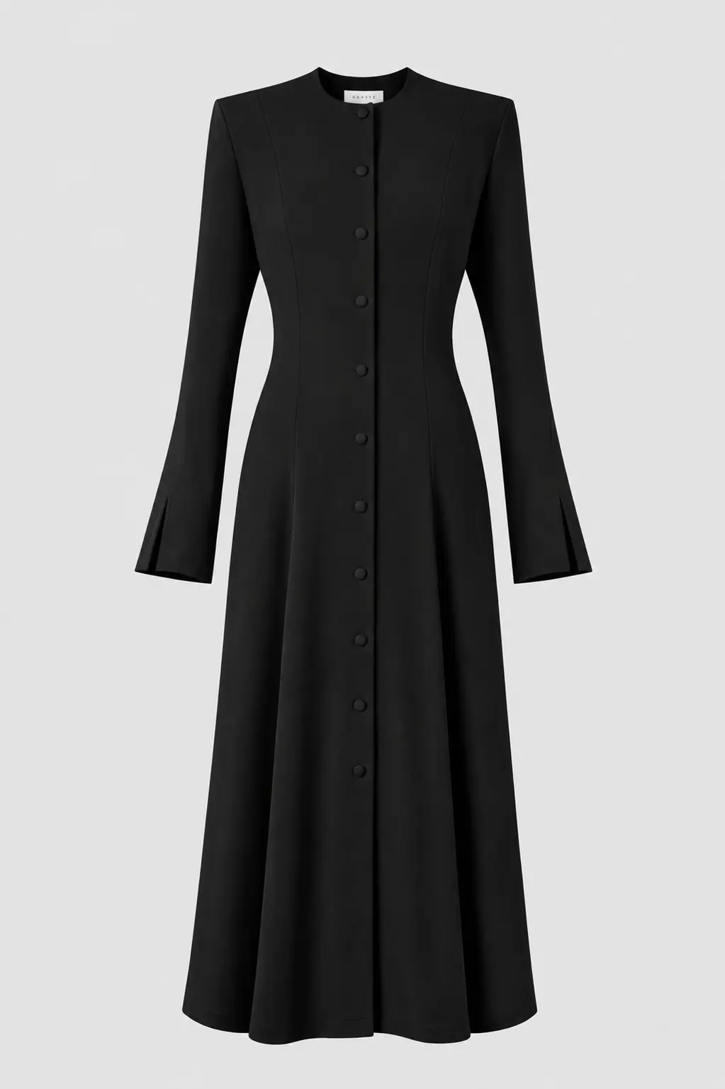 Tencel Maxi Dress With Back Tie – Black