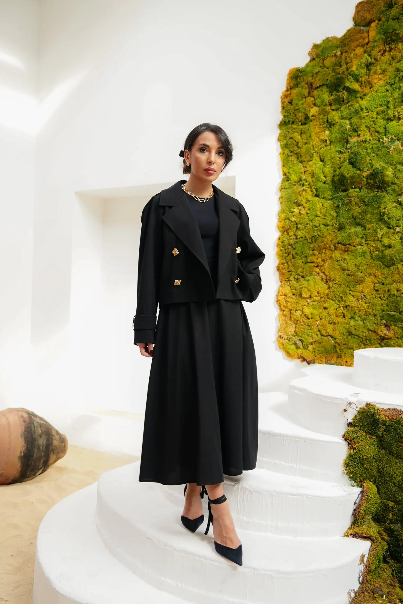 Sare Mini Trench Set – Black, photo 6