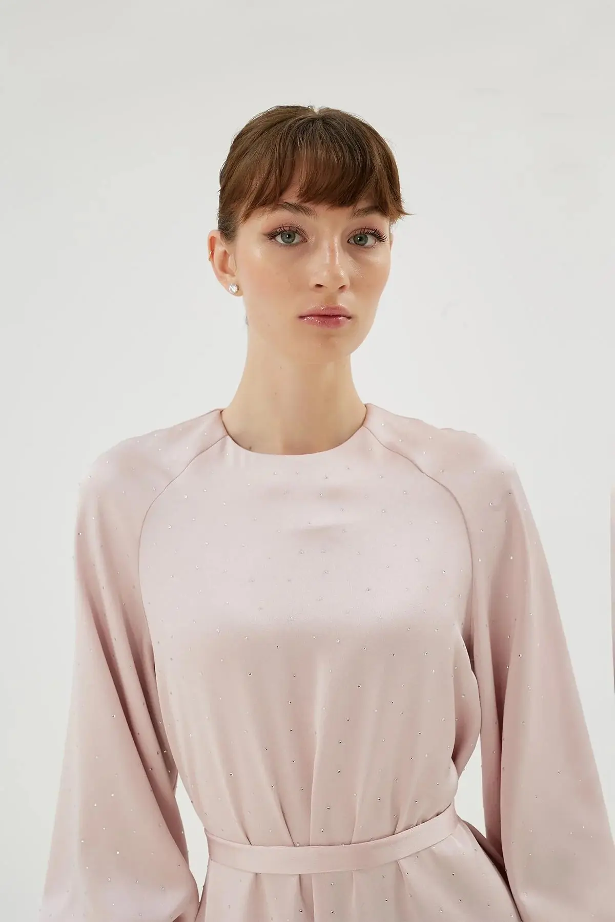 Eliza Embellished Dress – Powder Pink, photo 2