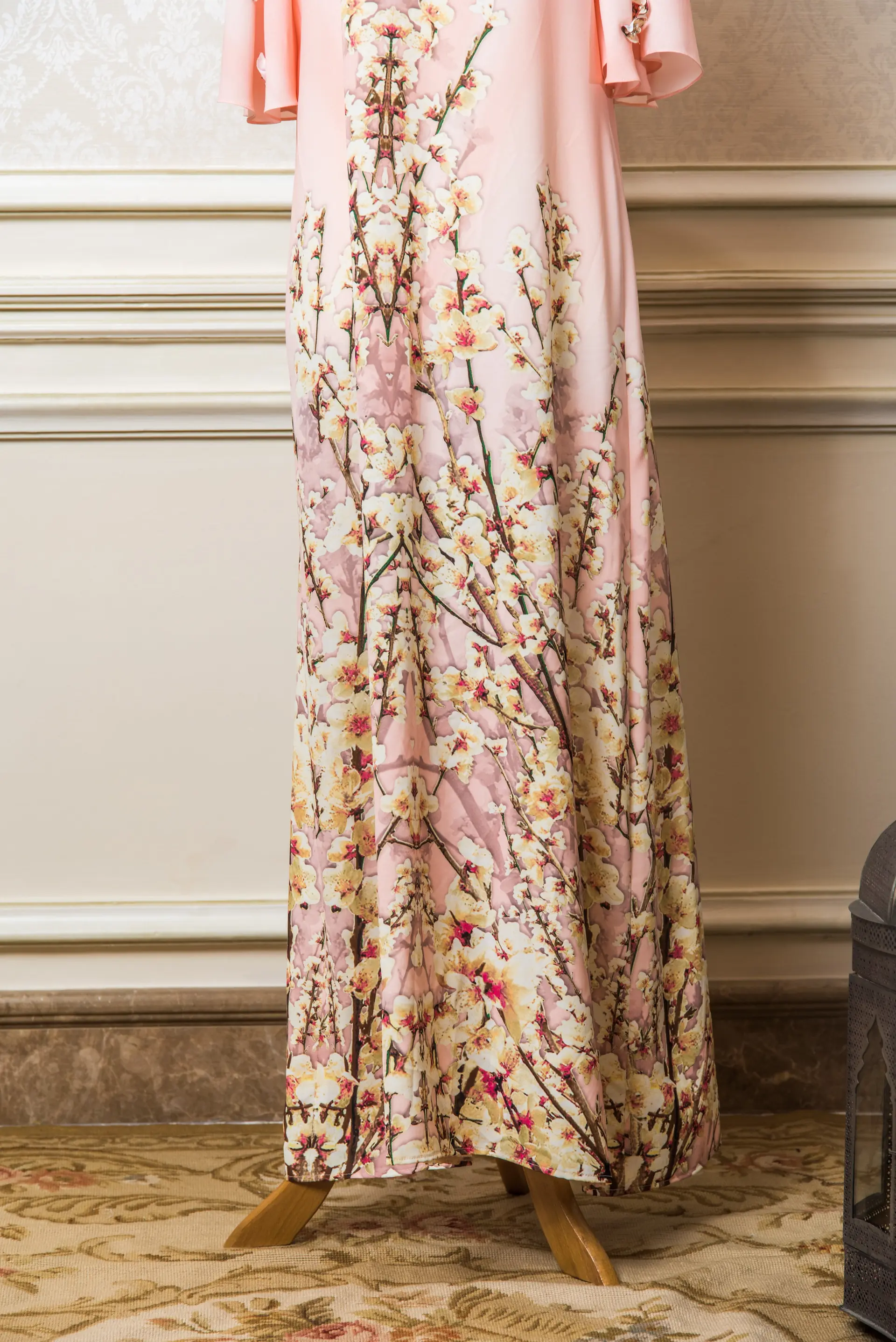 Silk Pink Printed Kaftan, photo 2