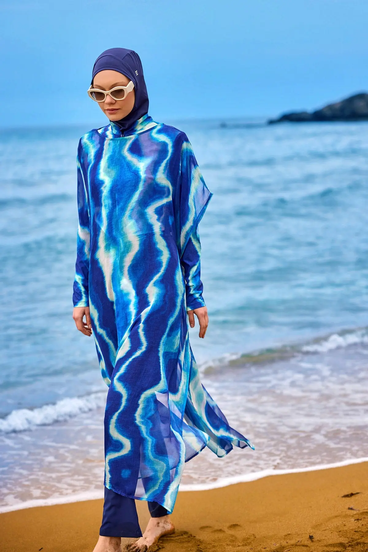 Marina Silky Pareo - Blue, photo 2