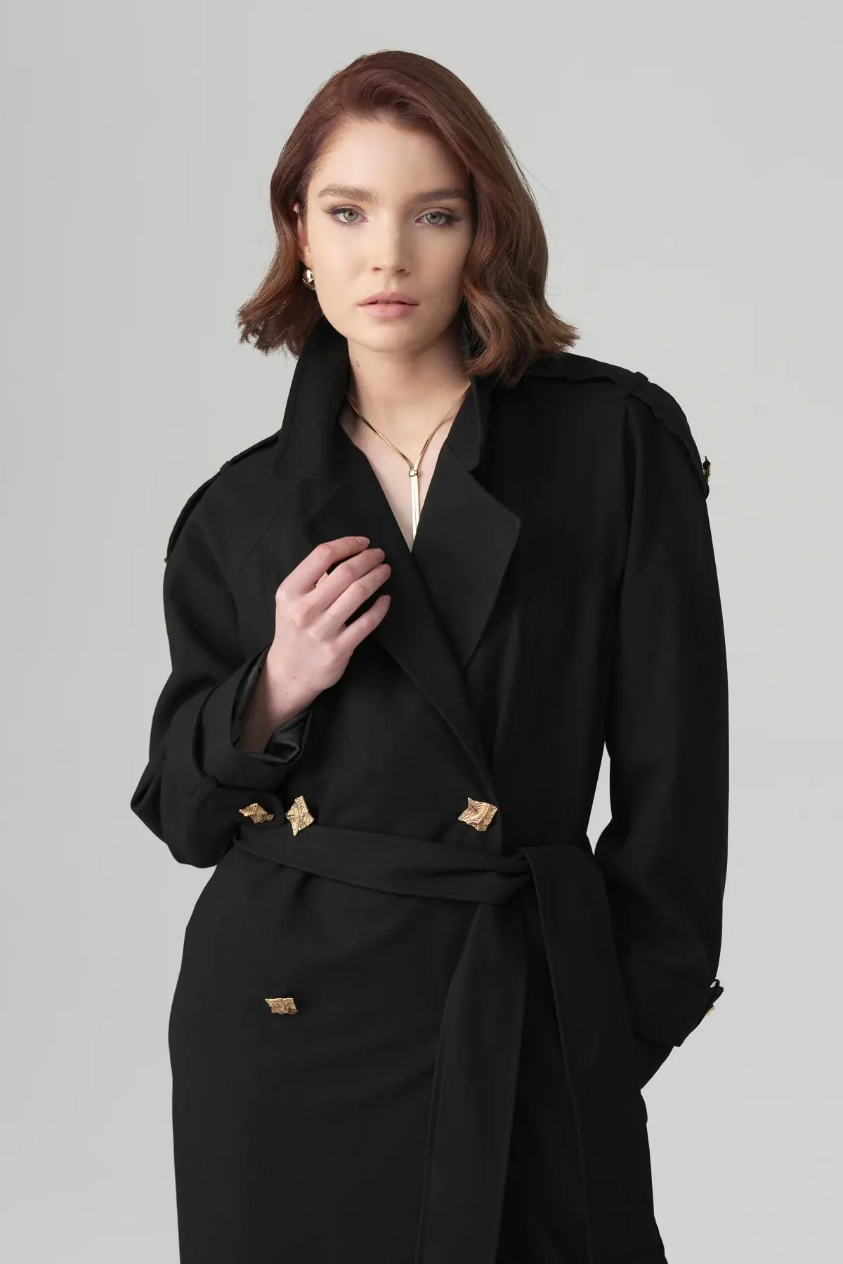 Lorin Long Jacket & Trousers Set – Black, photo 2