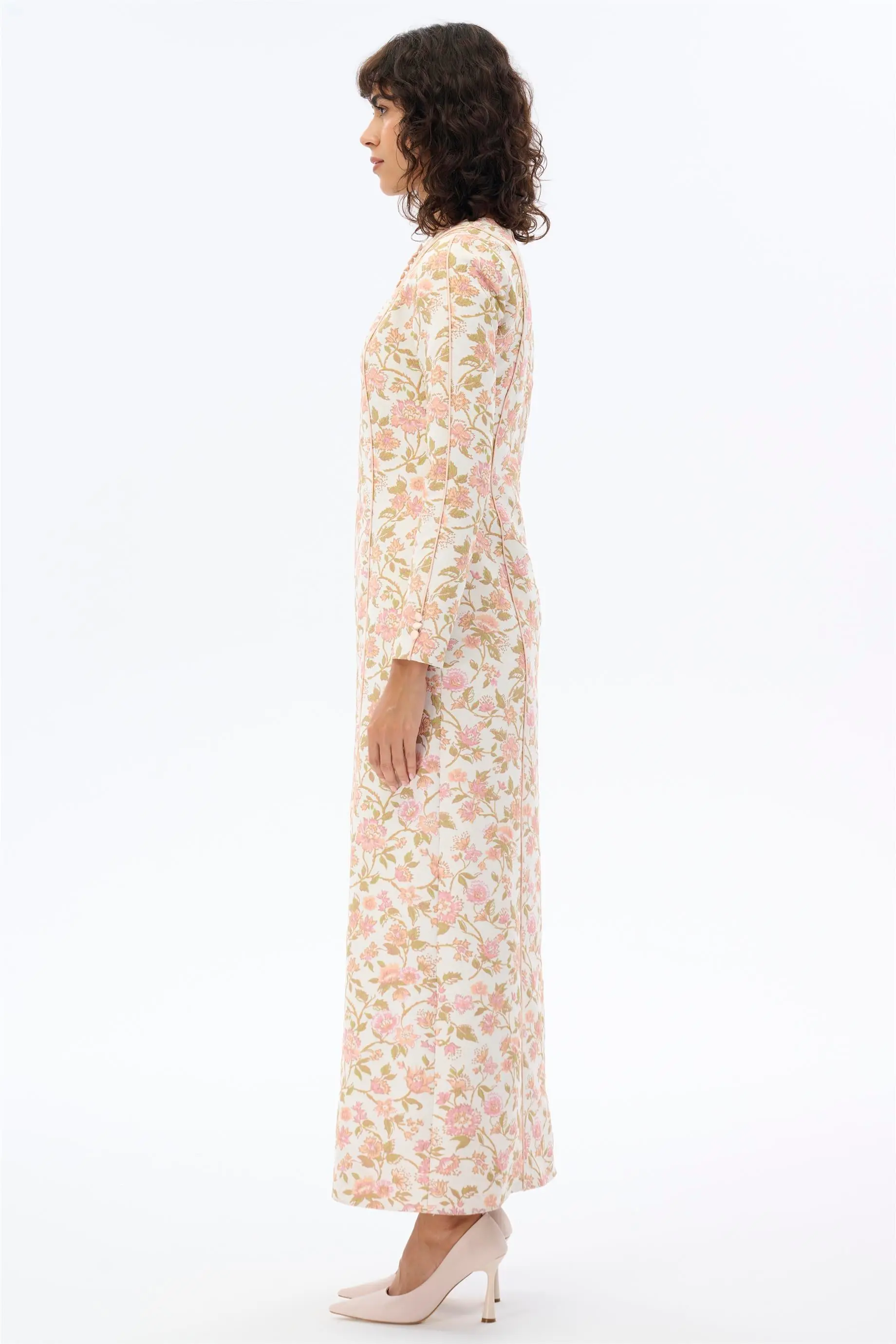 Blush Bloom Brocade Maxi Dress, photo 3