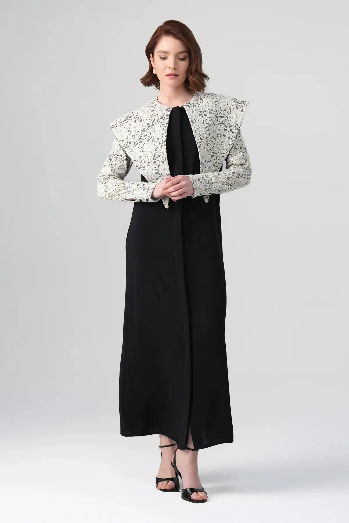Ravena Contrast Dress – Black, photo 6