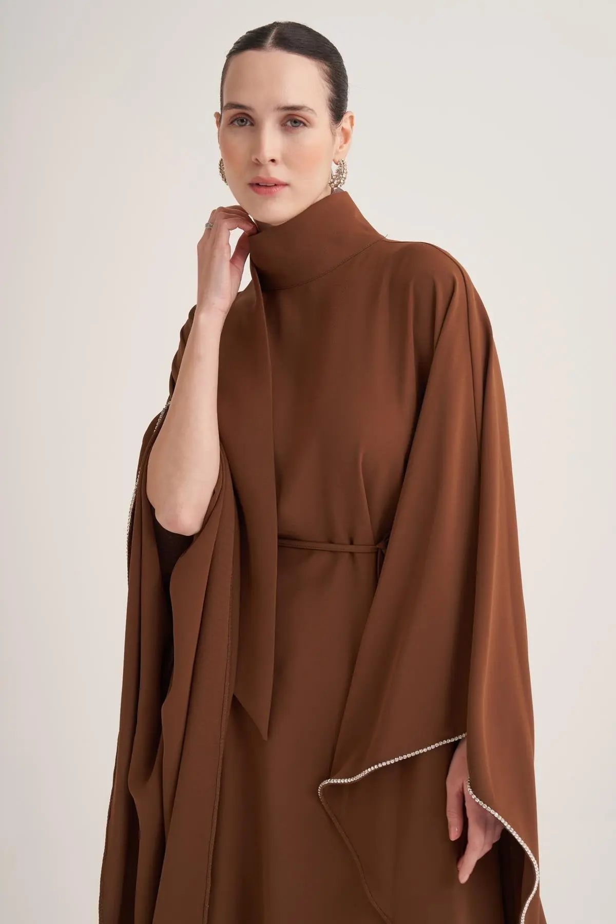Lilah Evening Kaftan – Brown, photo 3