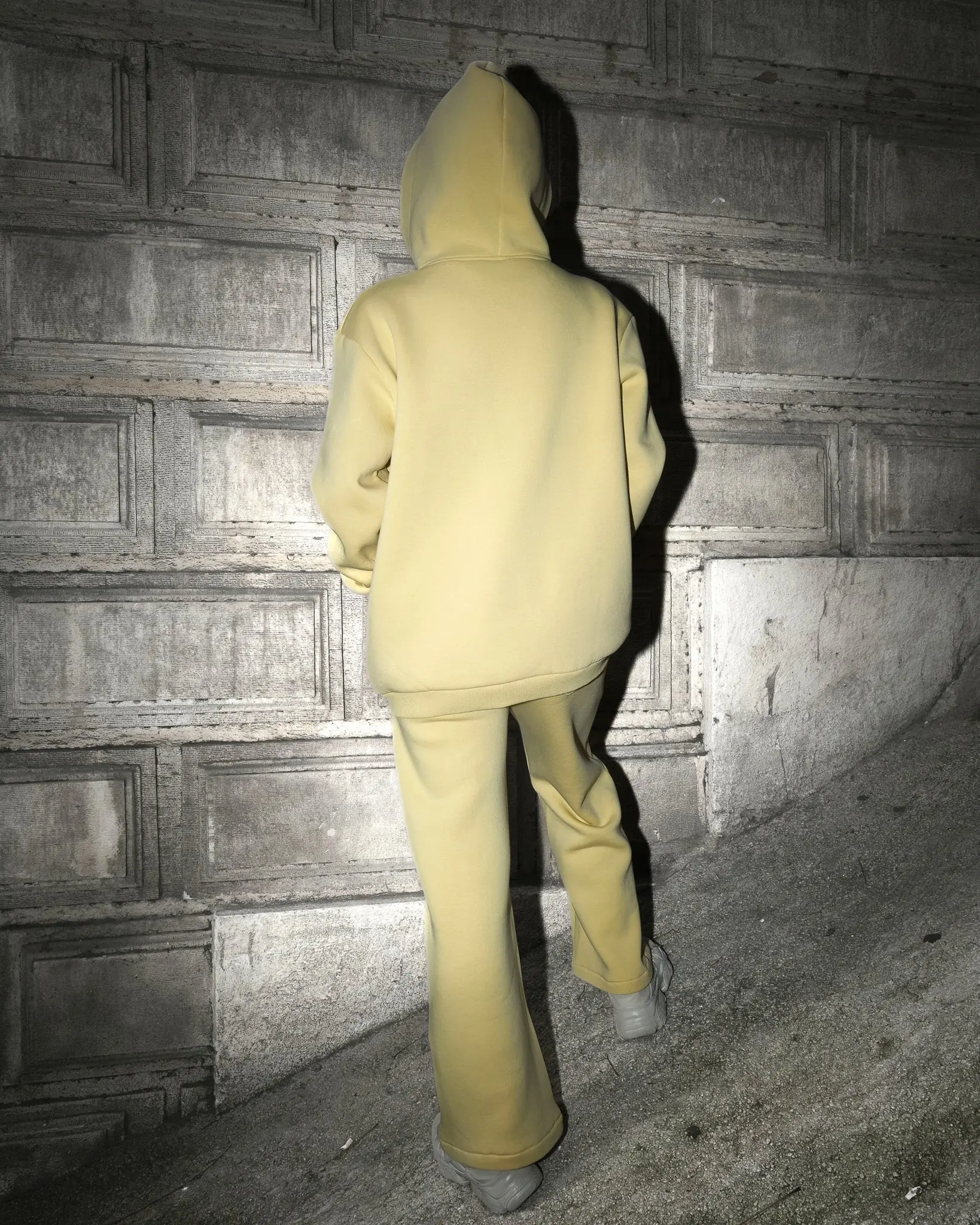 Gizli Cepli Pamuk Kumaşlı Comfy Eşofman Altı - Butter Yellow, photo 3