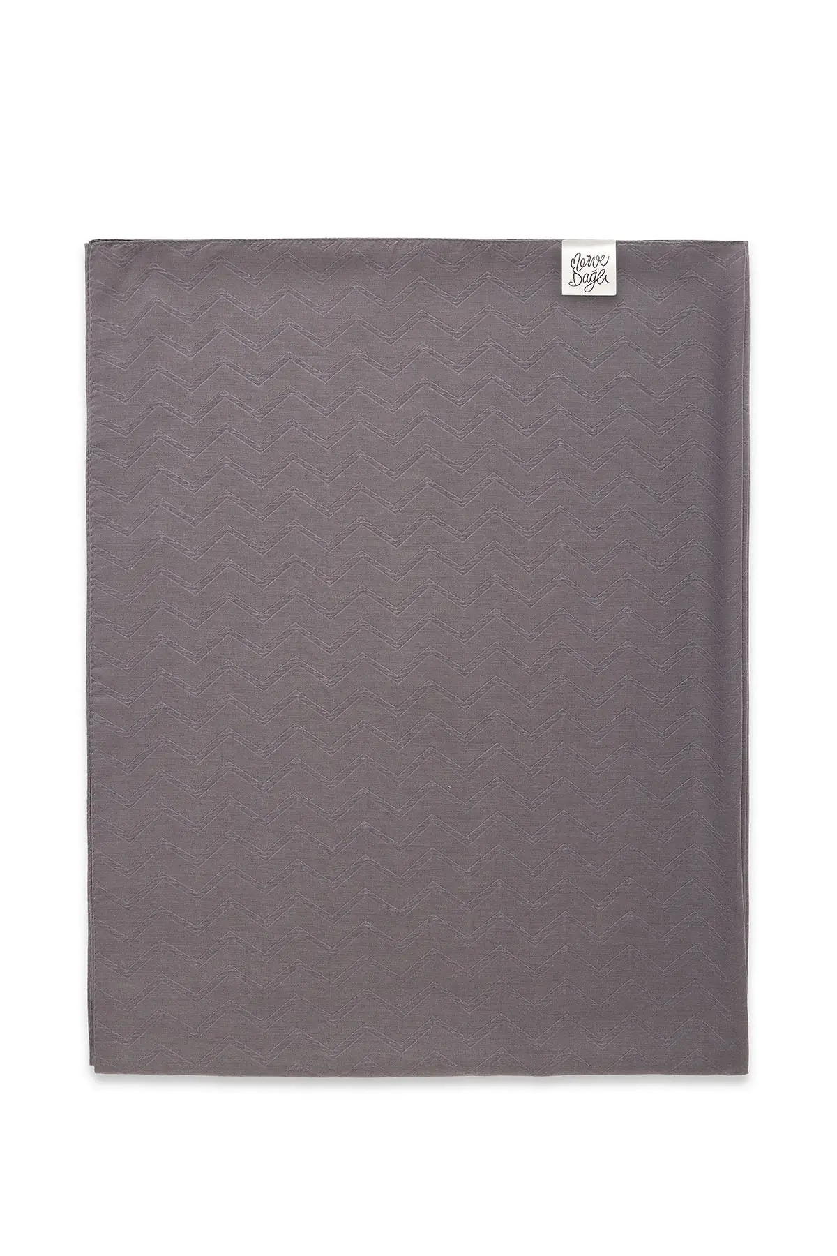 NOA SOFT Zigzag Pattern Shawl – Ash Gray, photo 3