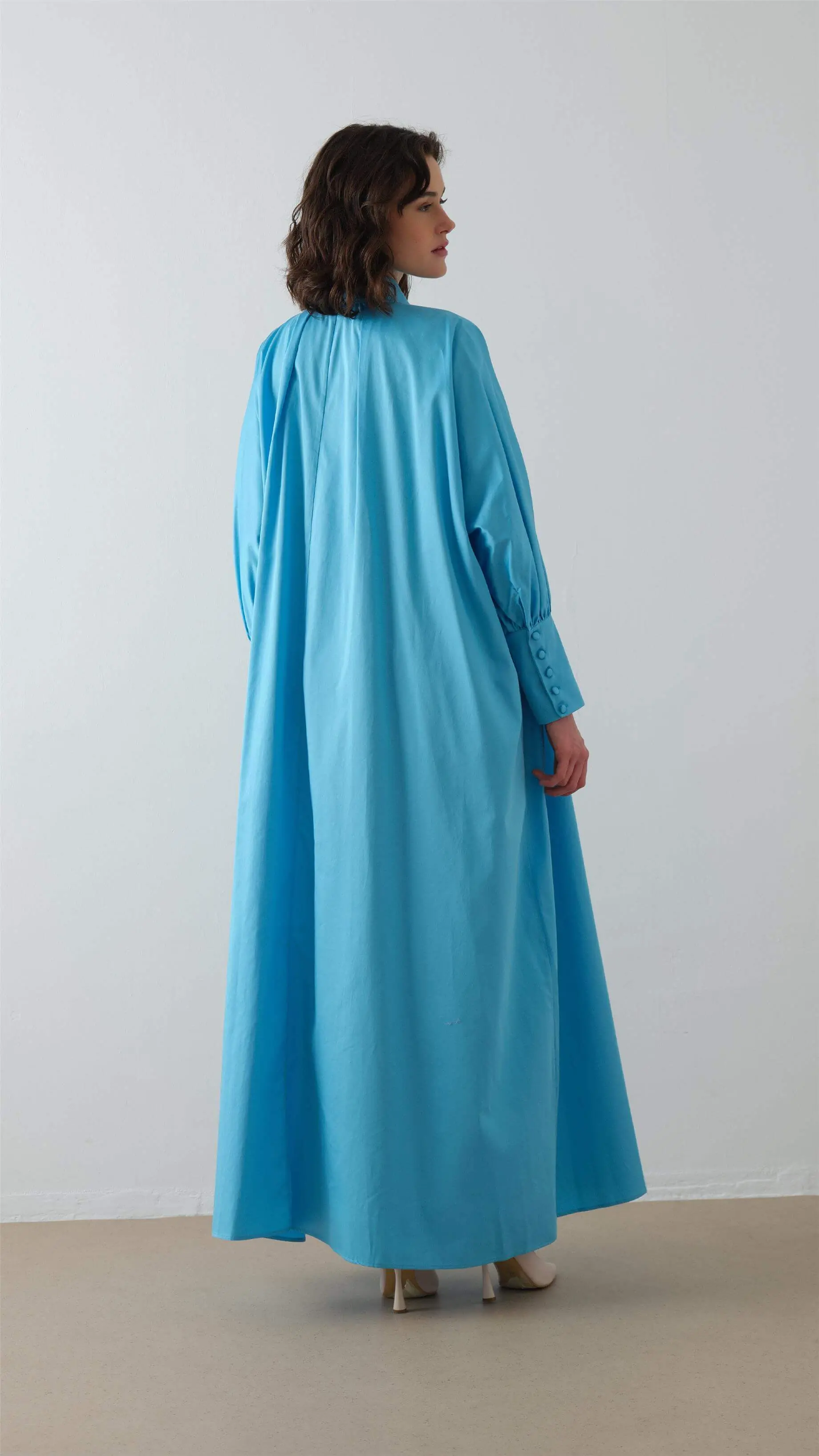 Poplin Shirt Dress – Blue, photo 5
