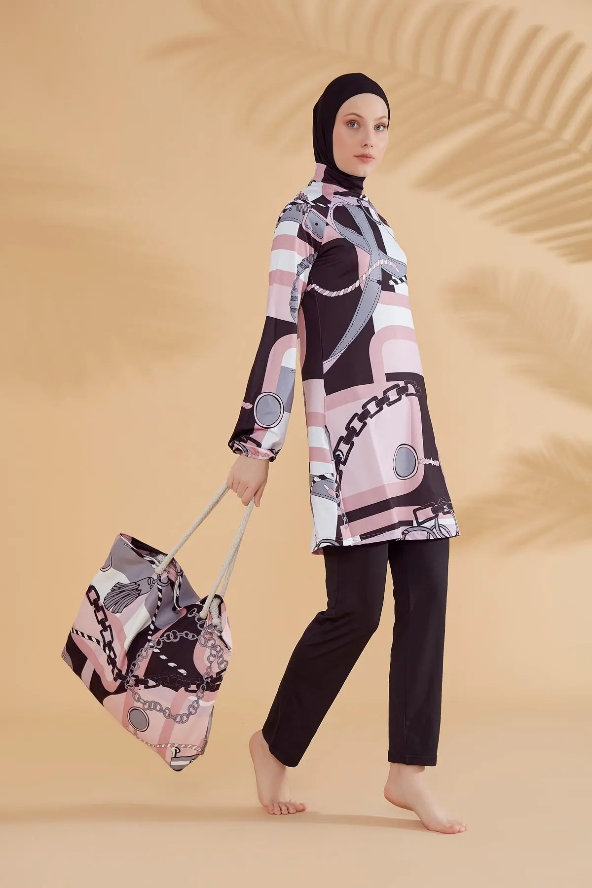 Pink Beach Bag C2303, photo 3
