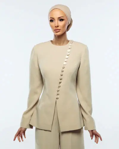 Shams Blouse - Beige, photo 4