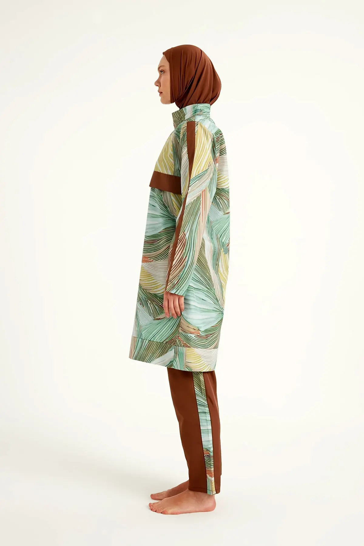 Brown Full Coverage Modest Swimwear Set for Women R2512, photo 6