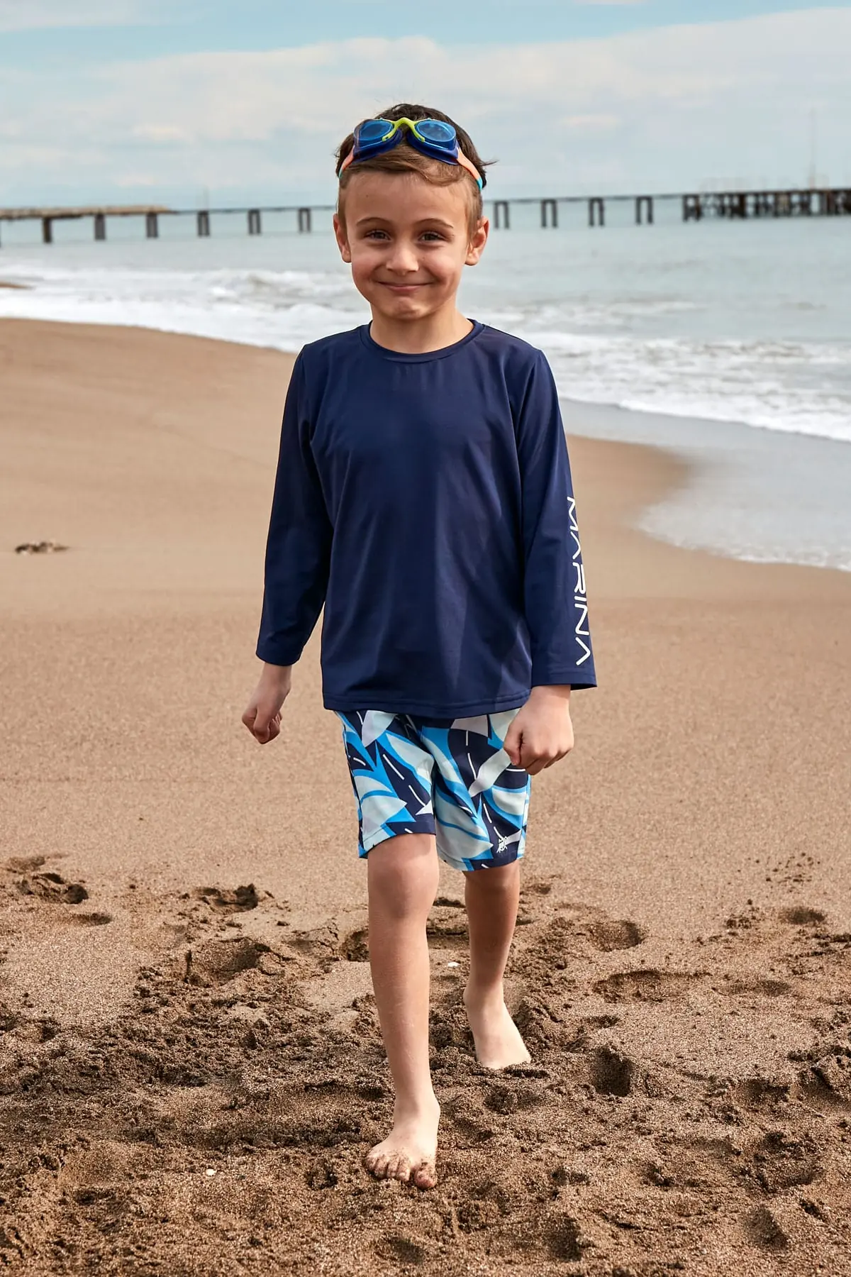 Woven Navy Boys Shorts B2436, photo 3