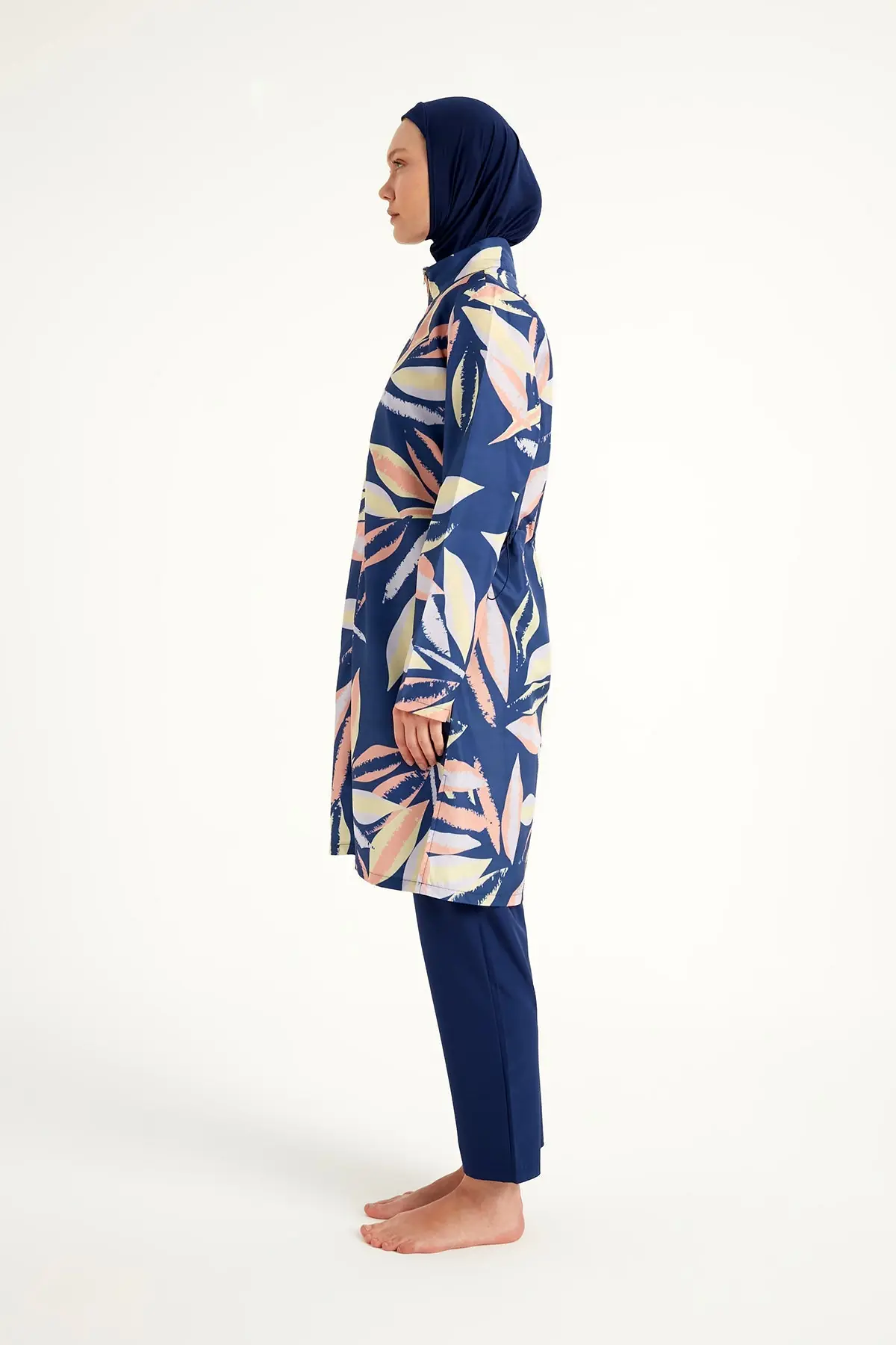 Navy Blue Full Coverage Modest Swimwear Set for Women R2508, photo 6