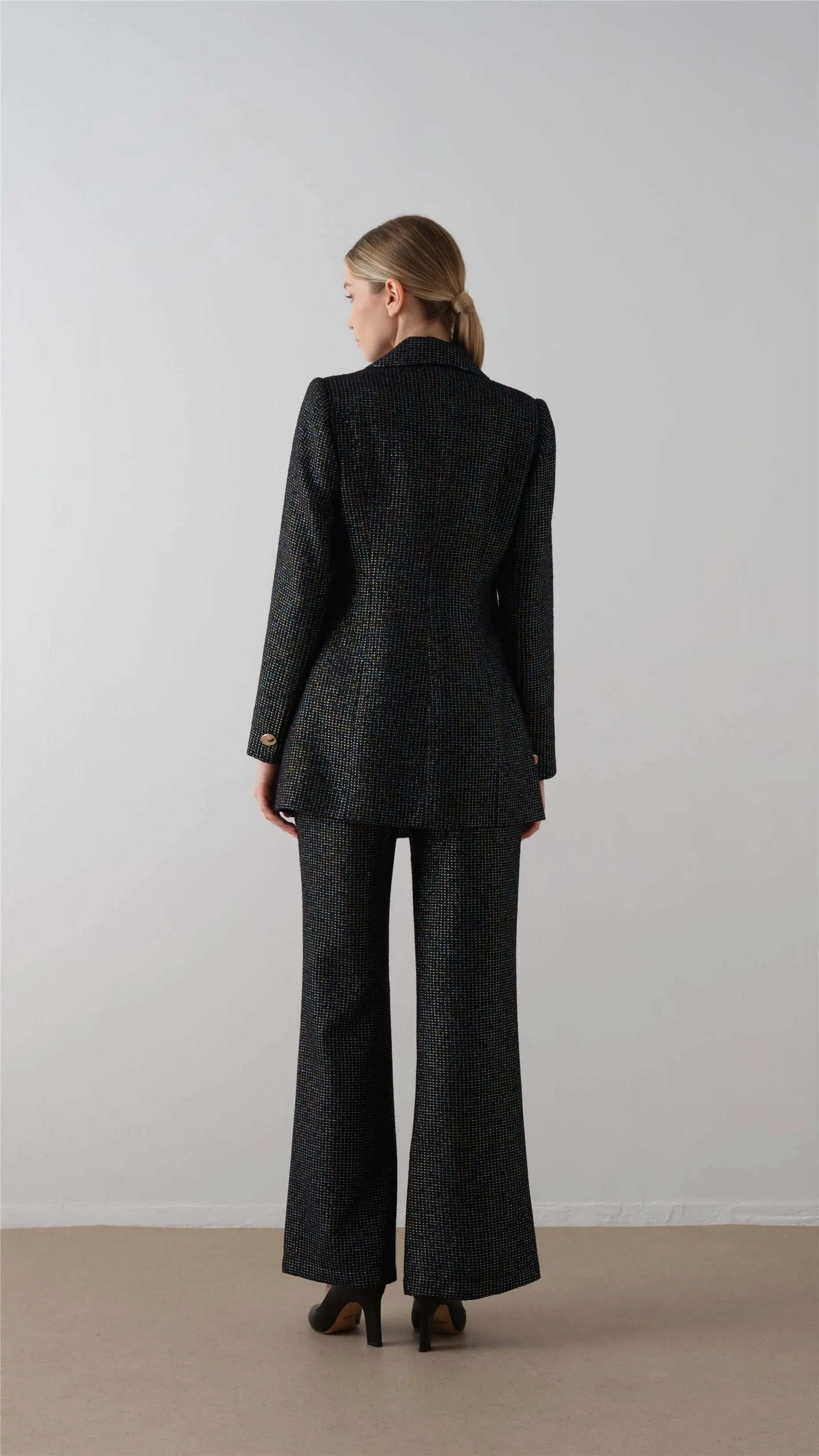 Lurex Tweed Suit Set – Navy, photo 4