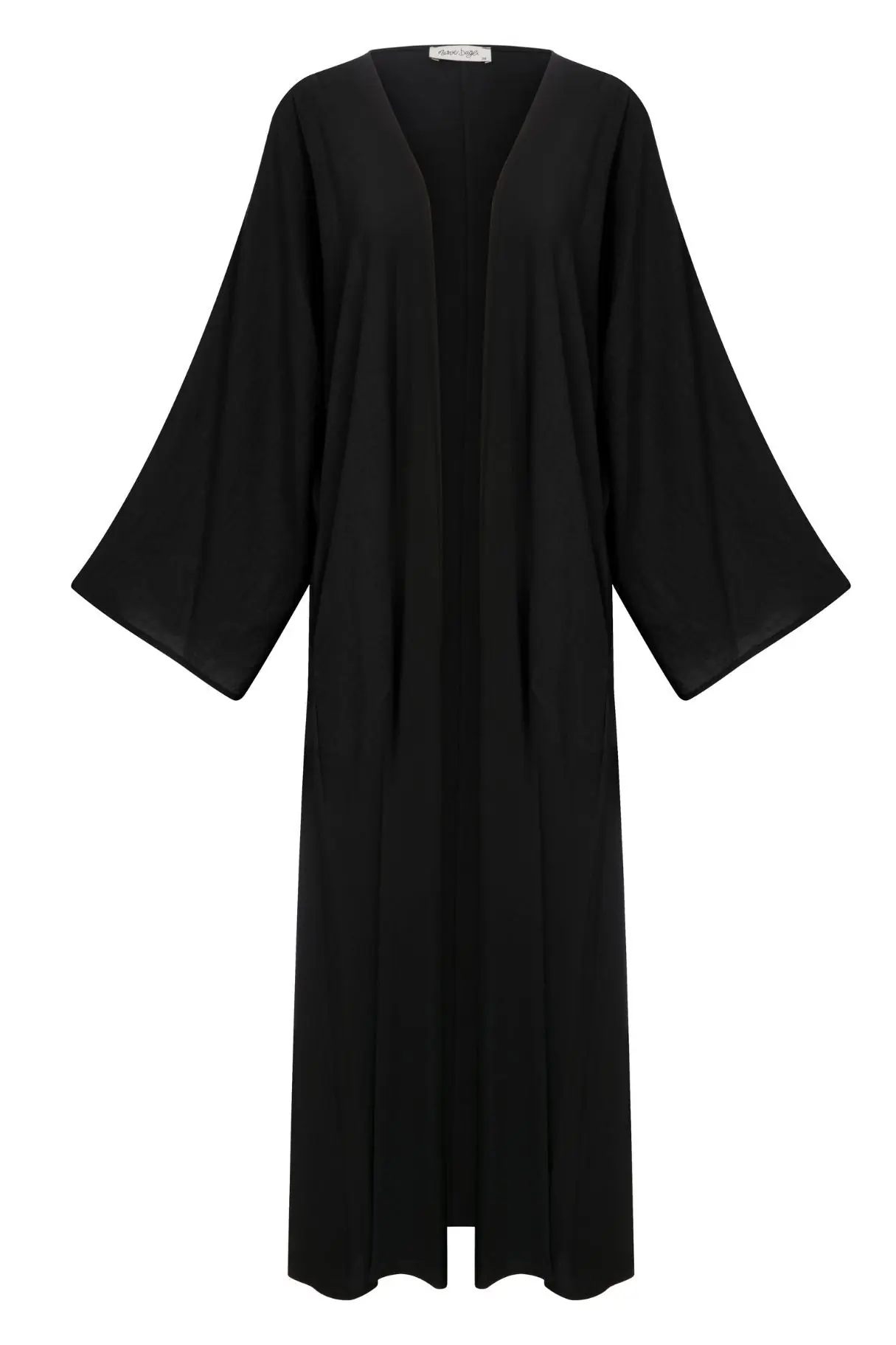 Luna Oversize Kimono-Sleeve Abaya – Black, photo 2