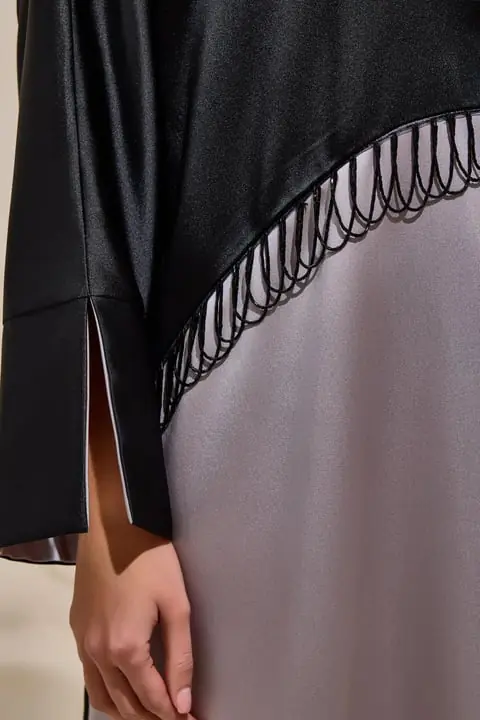 Elegant Abaya - Black-Mink, photo 3