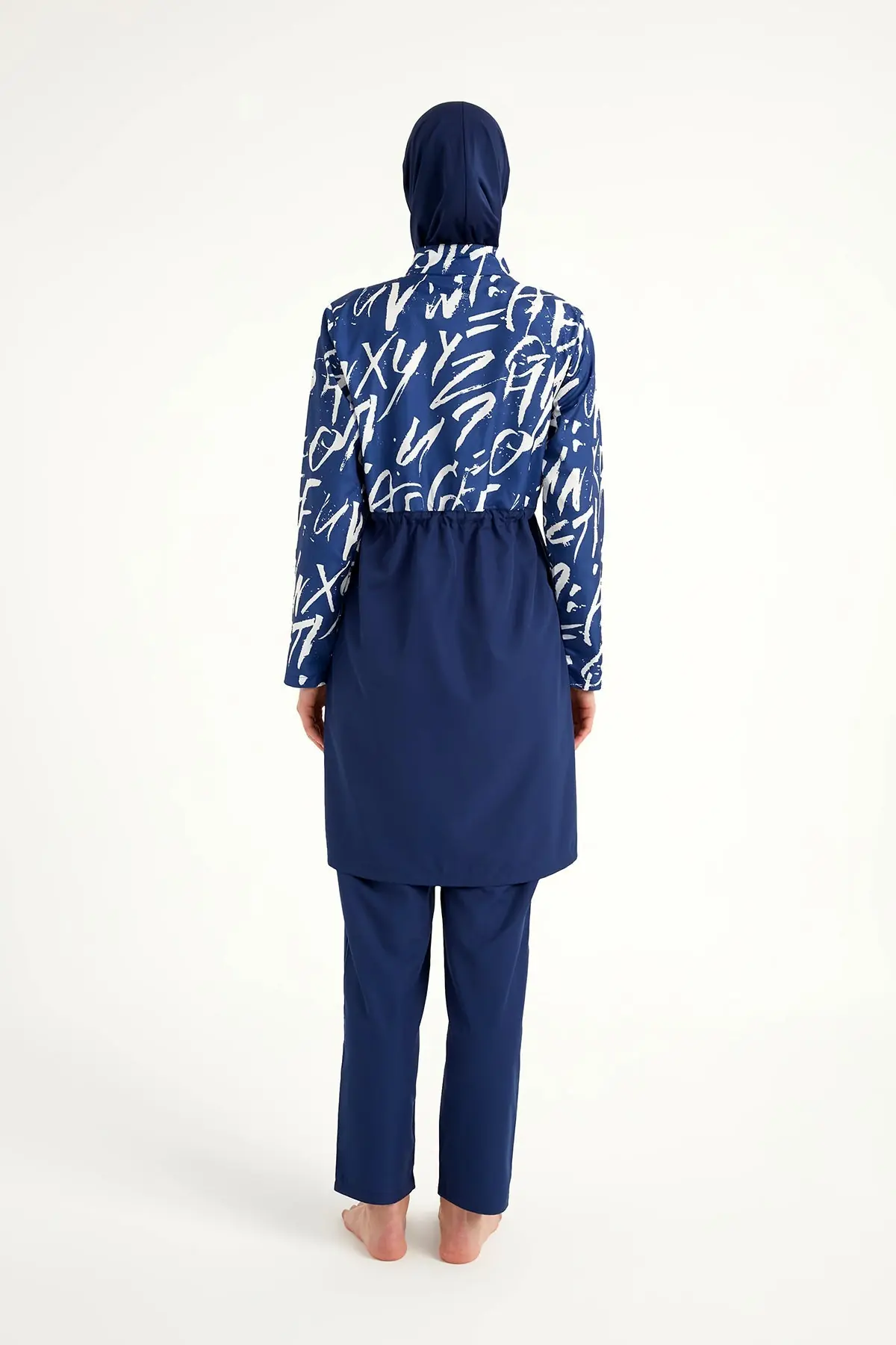 Navy Blue Full Coverage Modest Swimwear Set R2502, photo 7