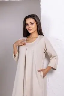 White Linen Dress, photo 2