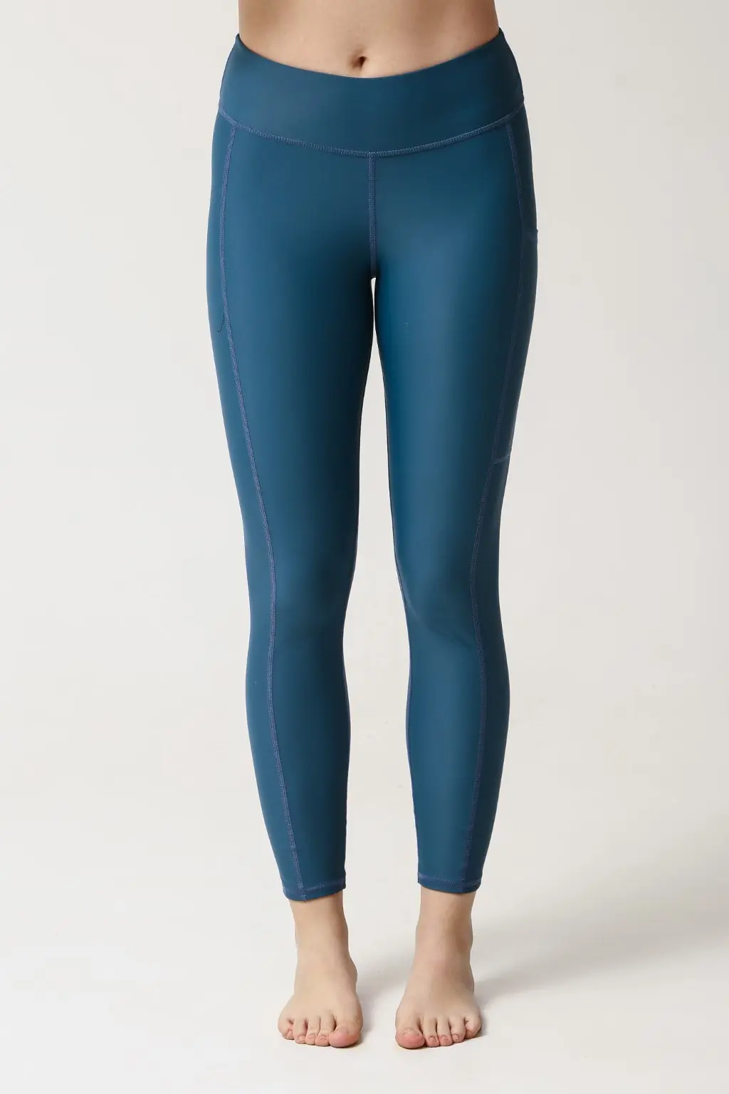 Swimming Leggings with Pockets - Wave
