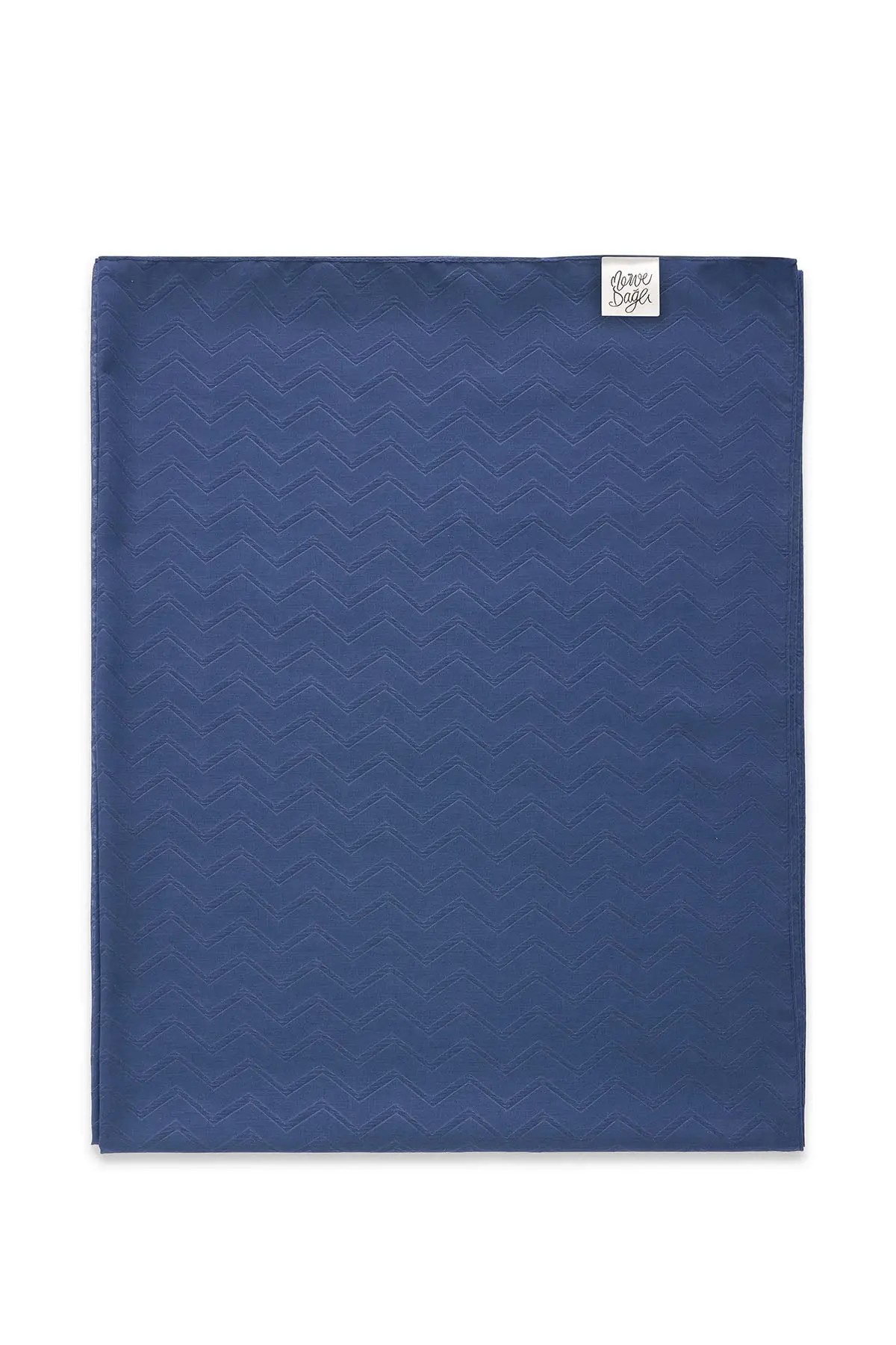 NOA SOFT Zigzag Pattern Shawl – Navy Blue, photo 3