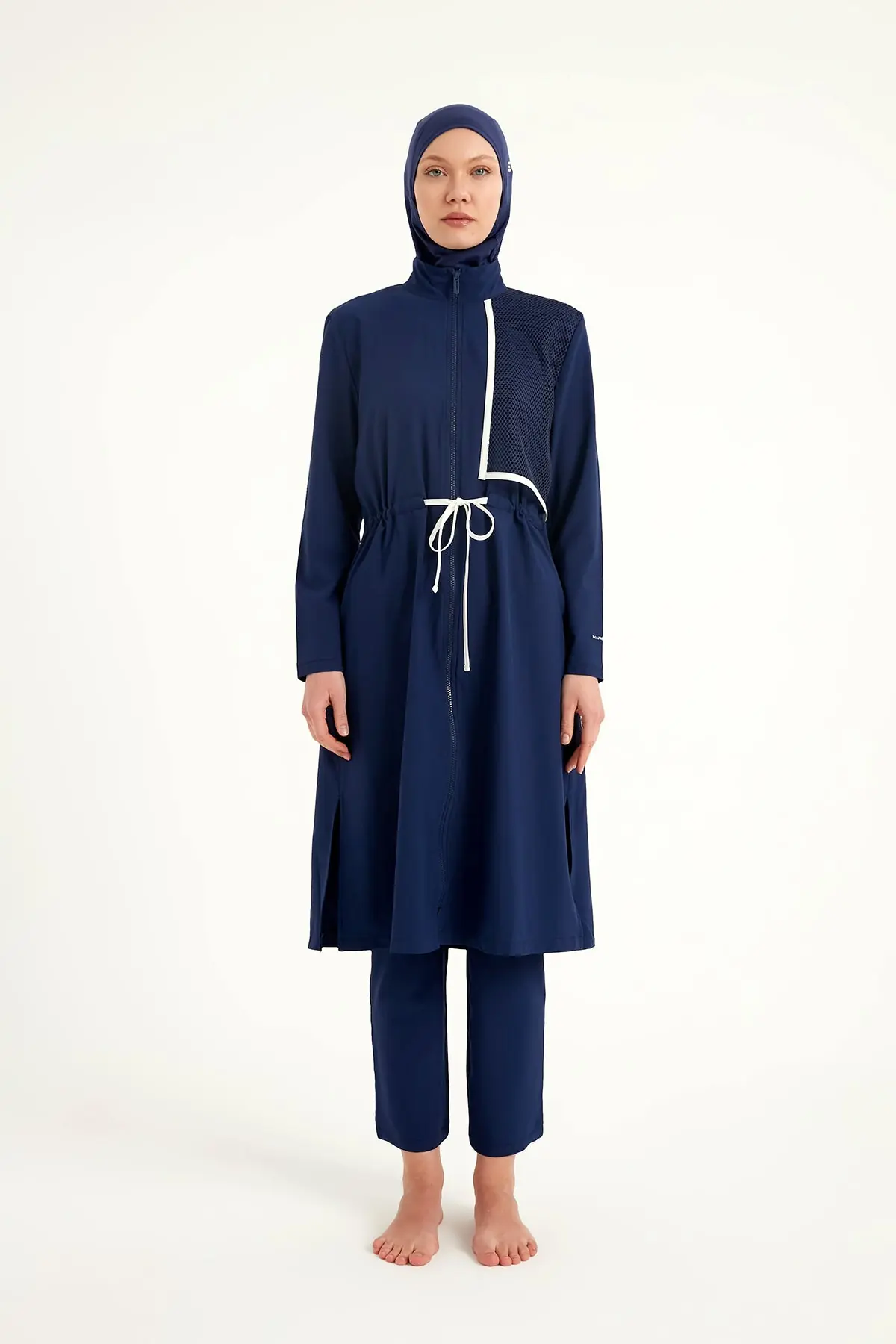 Navy Full Coverage Modest Swimwear Burkini Set M2506-2, photo 7
