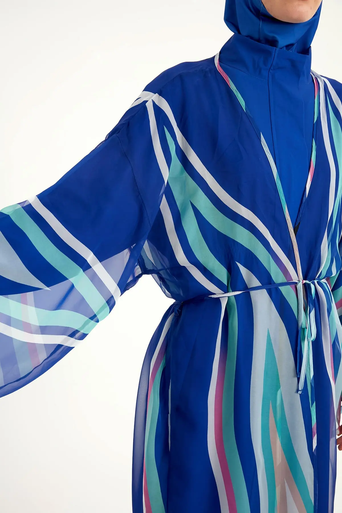 Silky Modest Swim Kimono – Lightweight Full Coverage Beach Cover P2503-2, photo 7