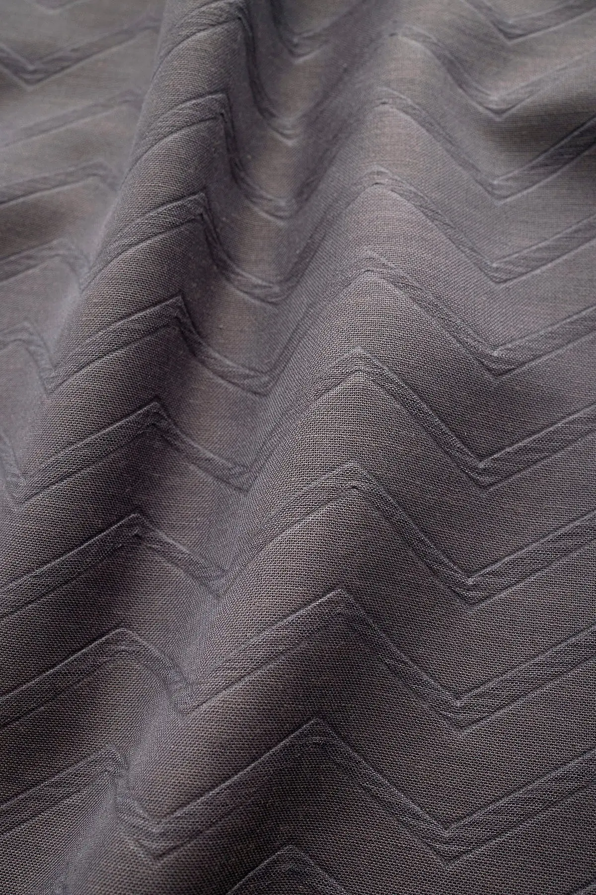 NOA SOFT Zigzag Pattern Shawl – Ash Gray