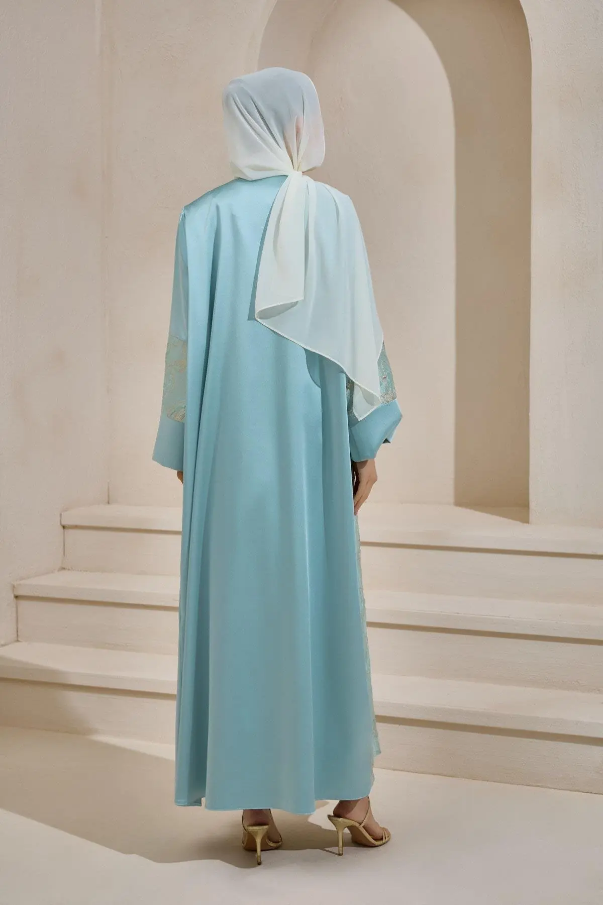 Vera Abaya Set Mint Green, photo 4
