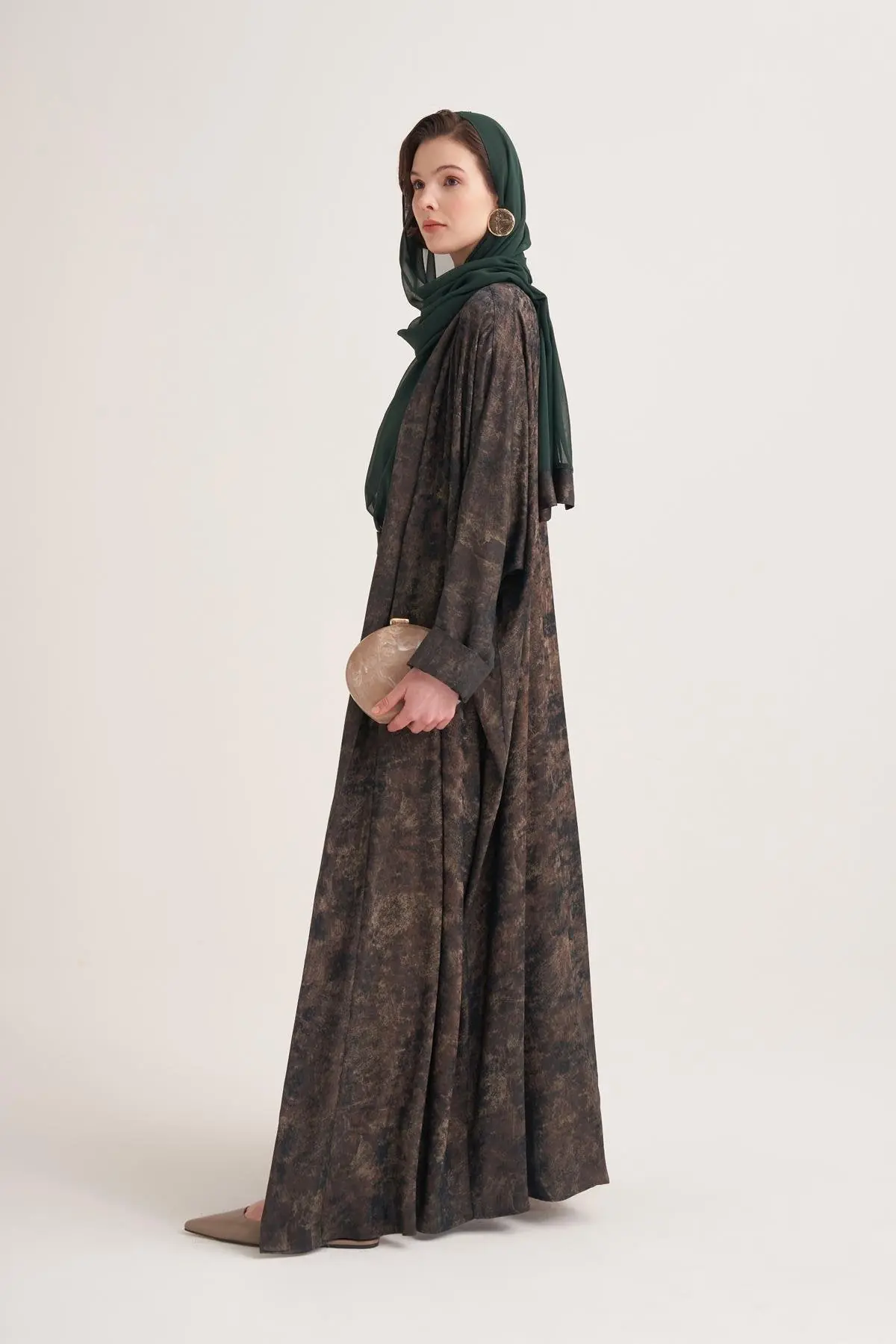 Ness Abaya & Scarf – Green, photo 3