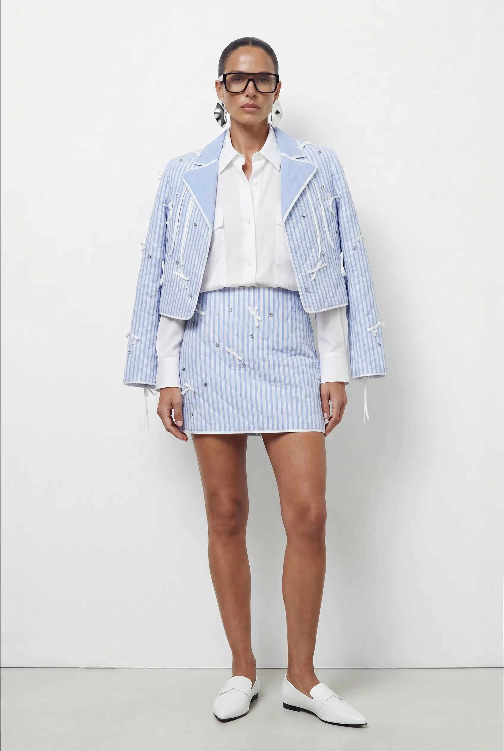 Lumina Stone Embellished Jacket 100% Cotton, photo 4