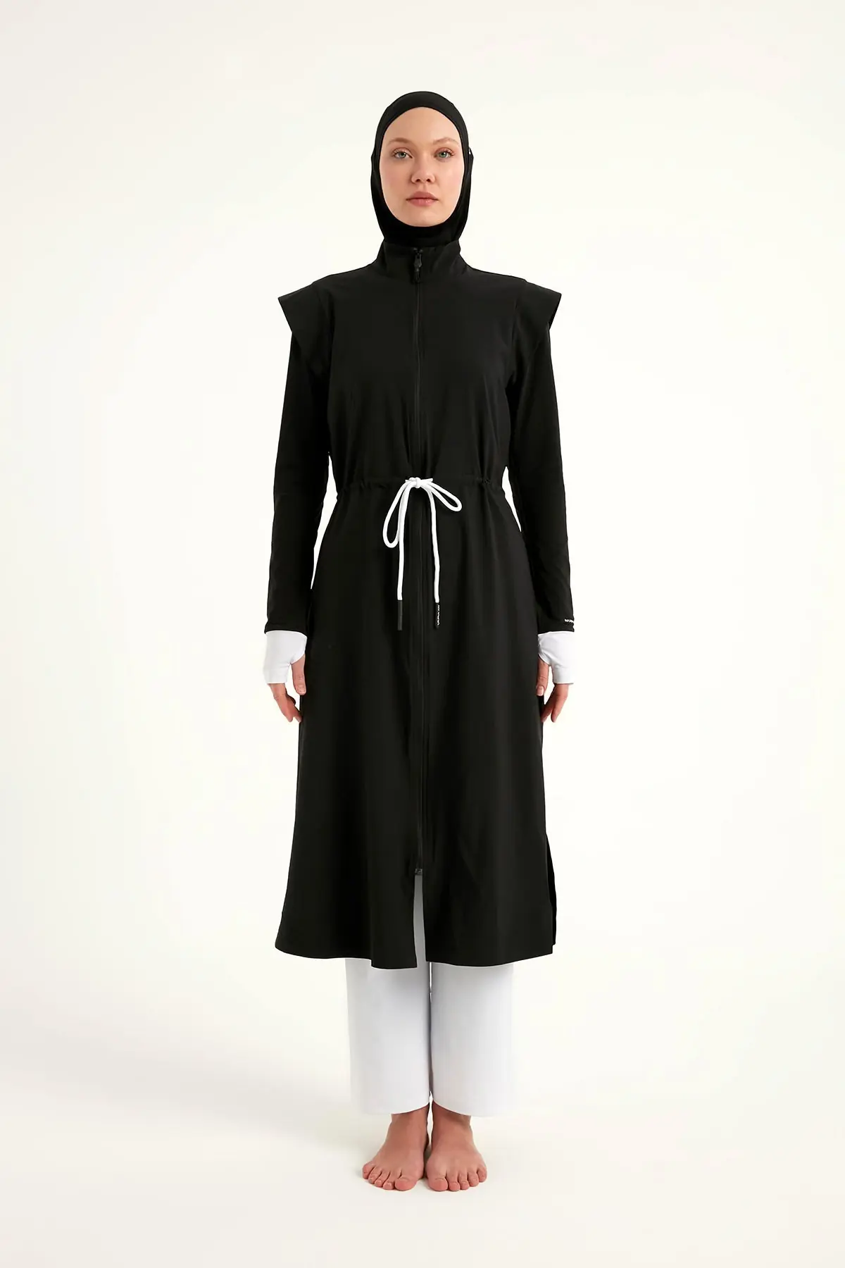 Black Full Coverage Islamic Swimwear Burkini Set M2501-2, photo 6