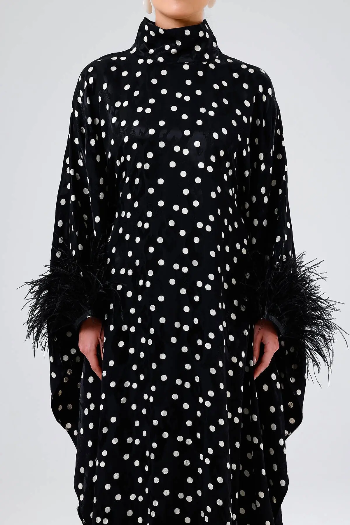 Polka Kaftan – Black, photo 3