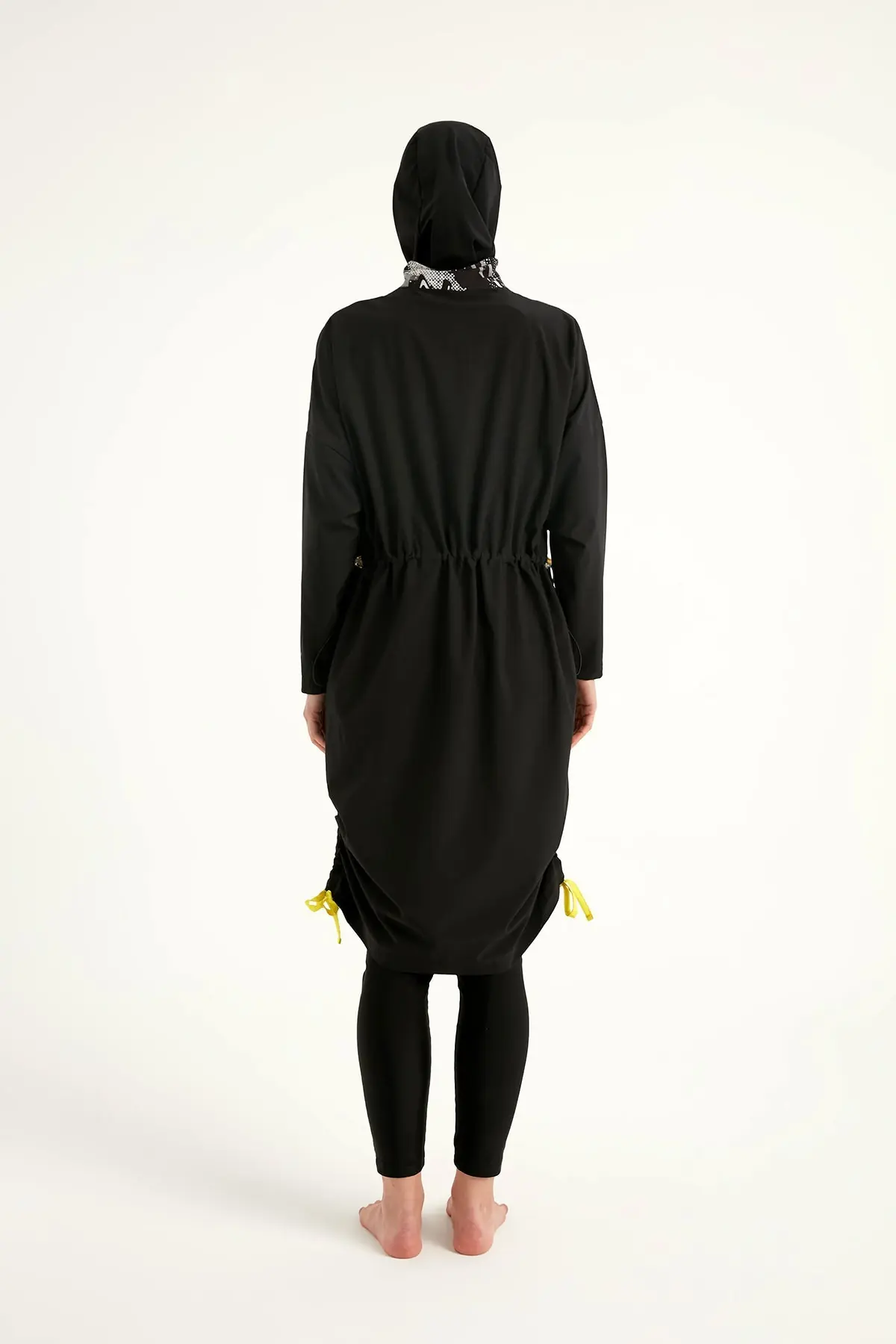 Black Full Coverage Modest Swimwear Burkini Set M2536, photo 8