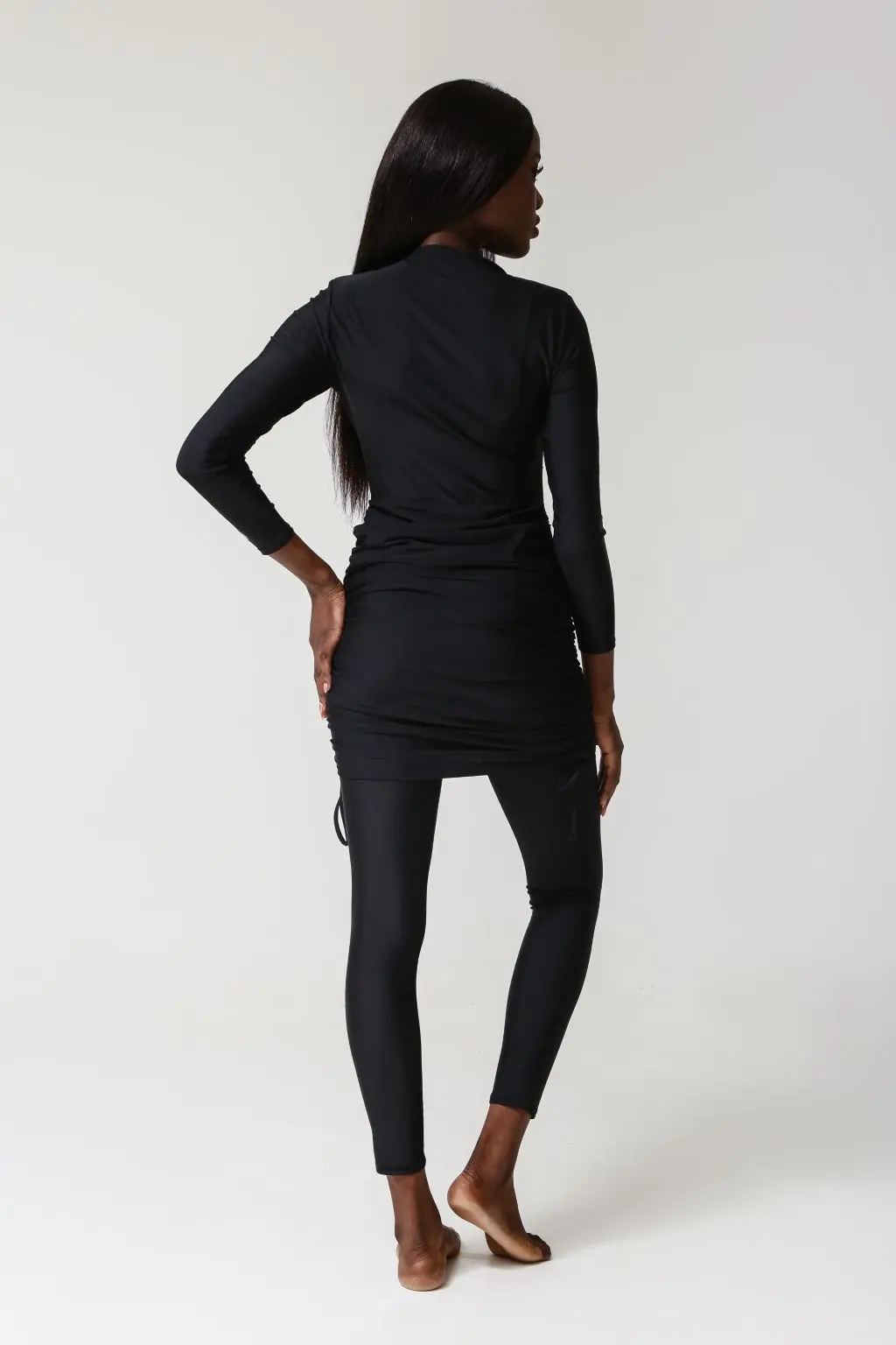 Isla Swim Dress - Black, photo 4