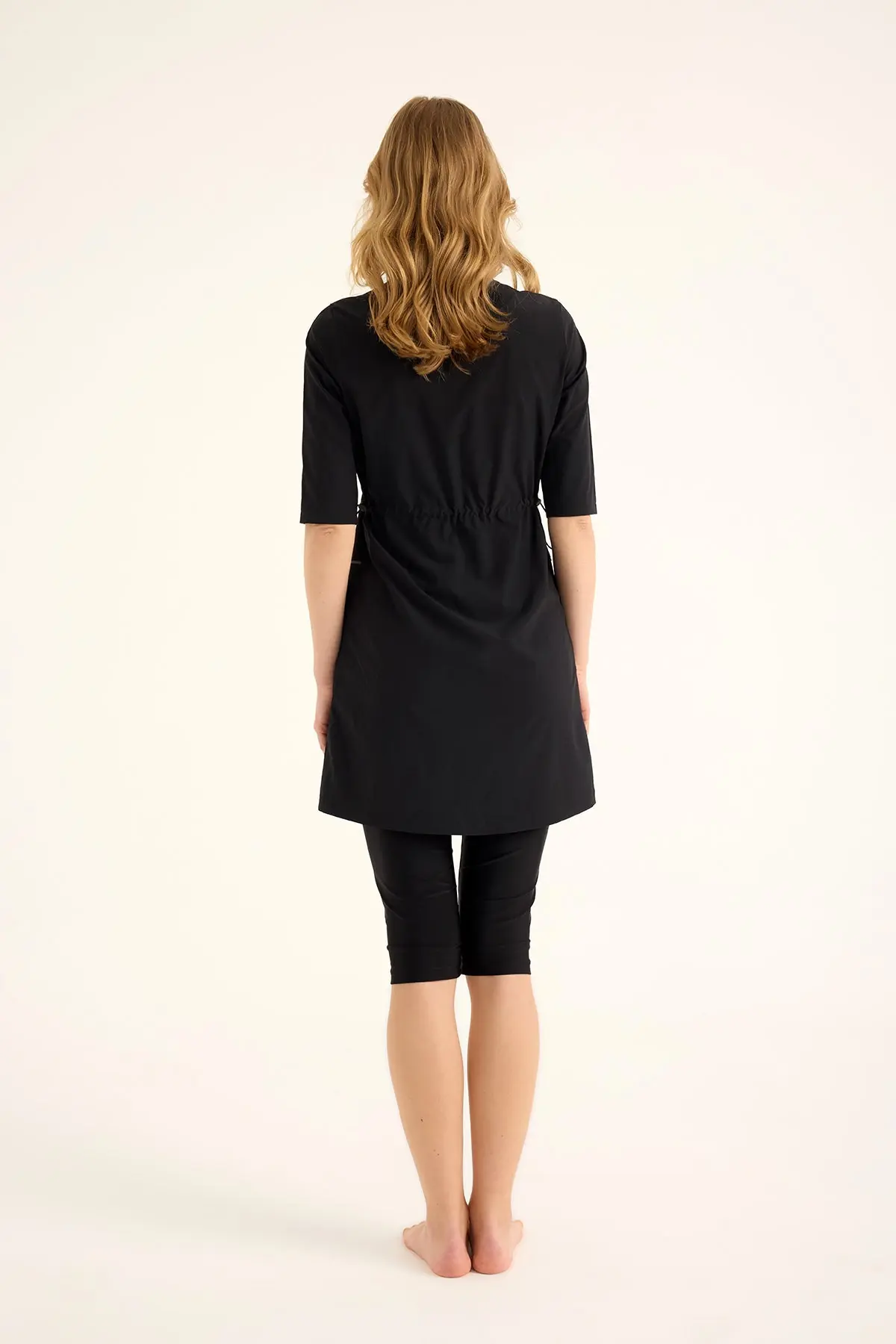 Marina Modest Half-Coverage Swimsuit - Black, photo 7