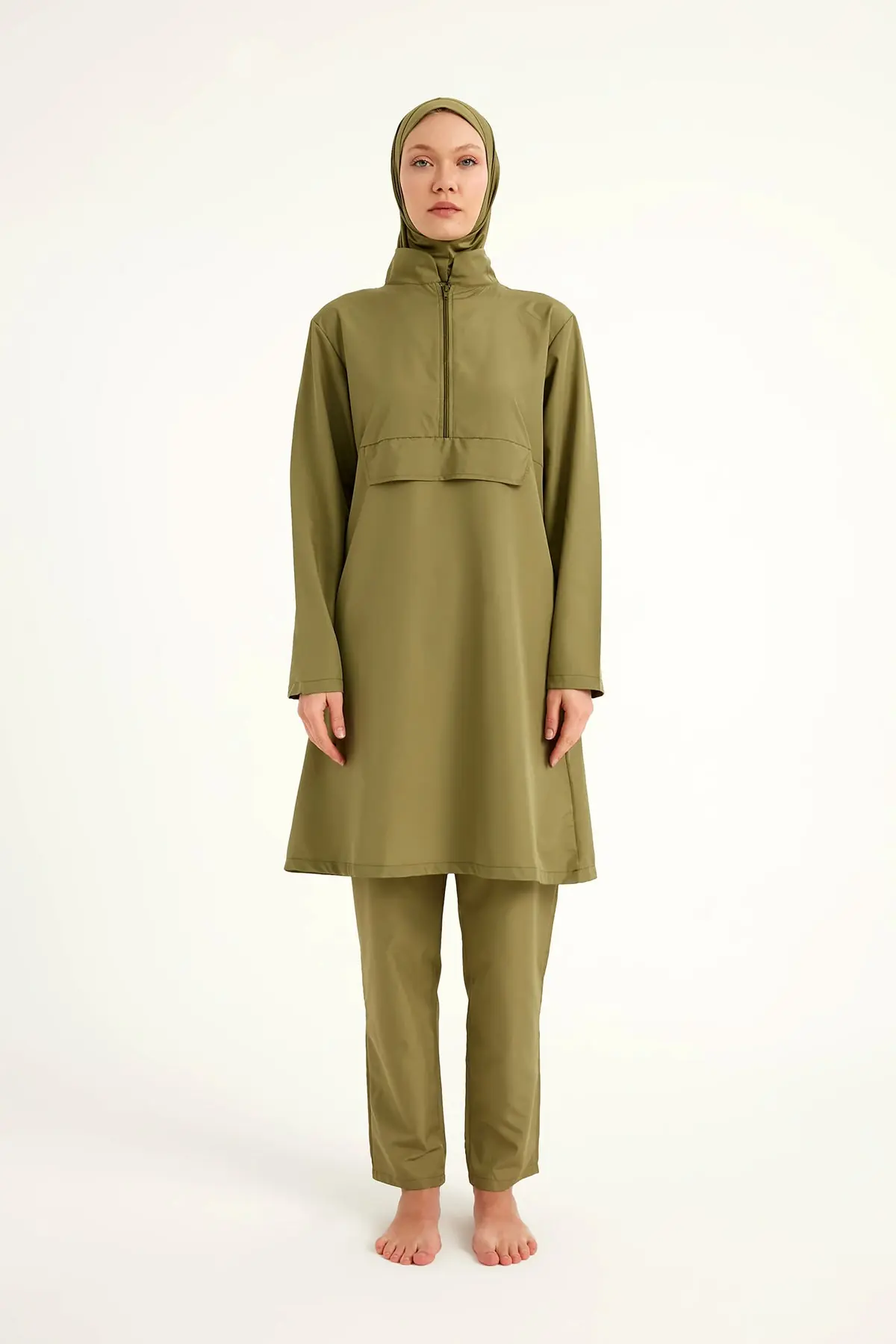 Andalus Green Full Coverage Burkini Set for Women A2503-5, photo 5