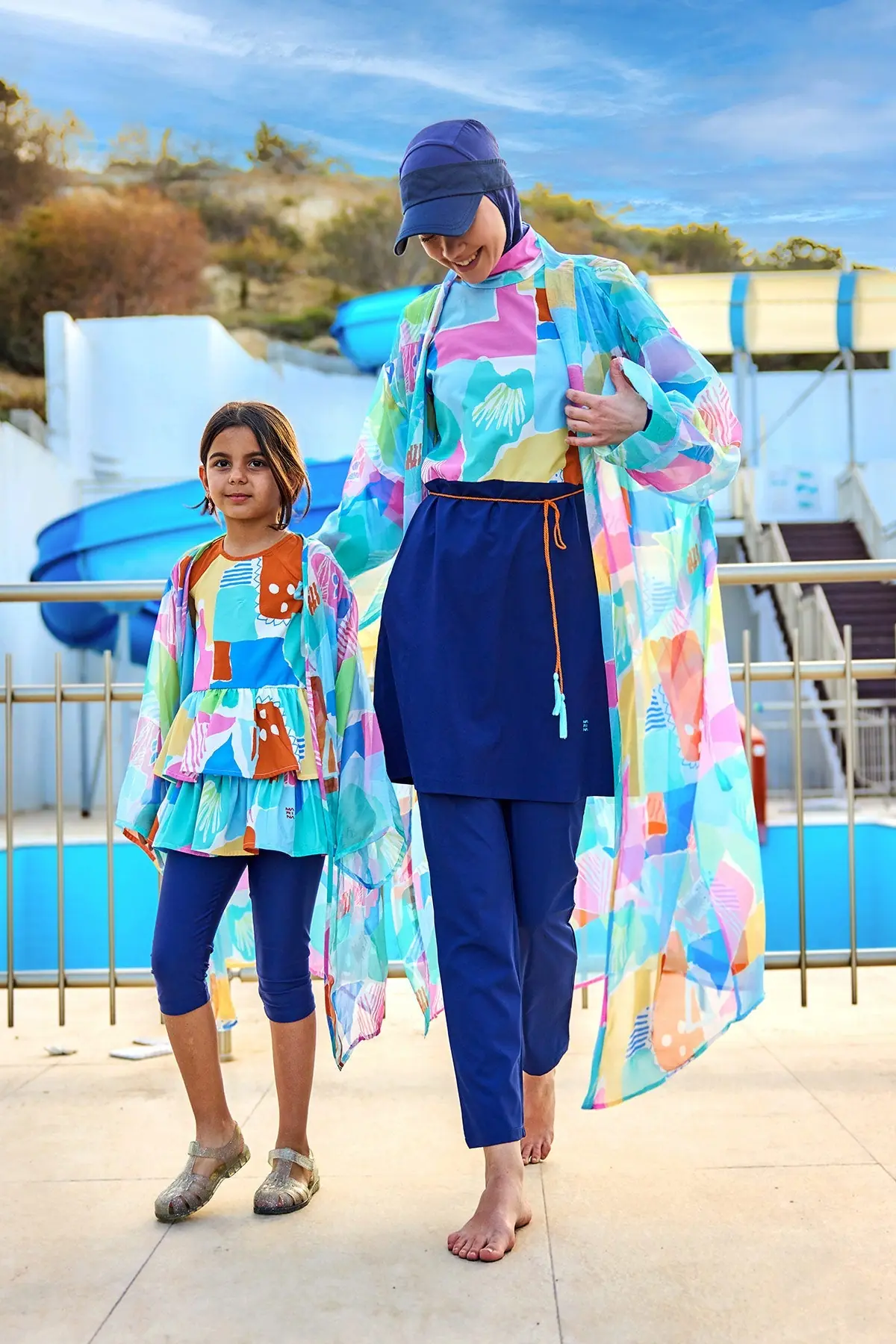 Marina Kids Chiffon Beach Cover-Up - Blue, photo 4
