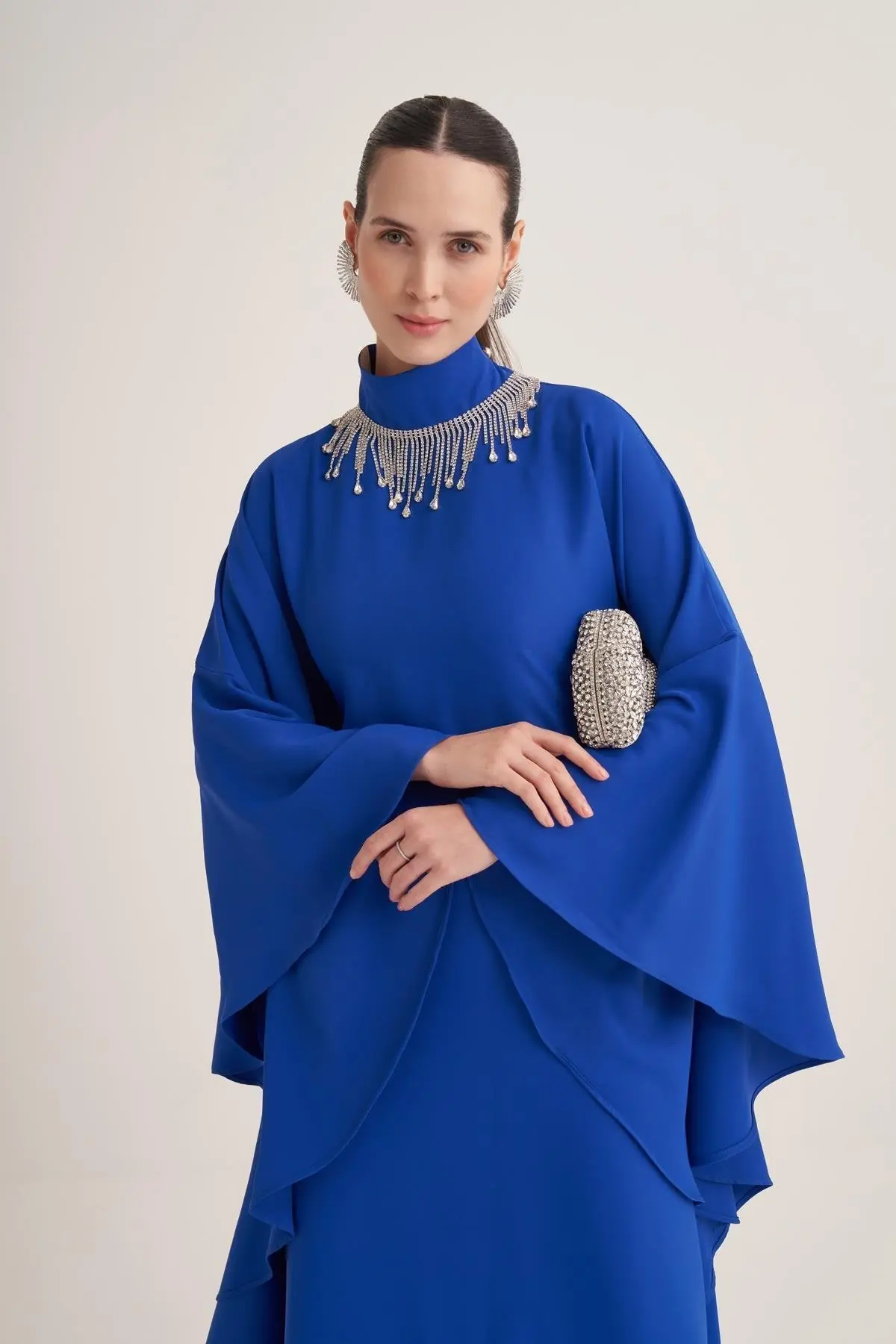 Valeria Evening Kaftan – Sax Blue, photo 3