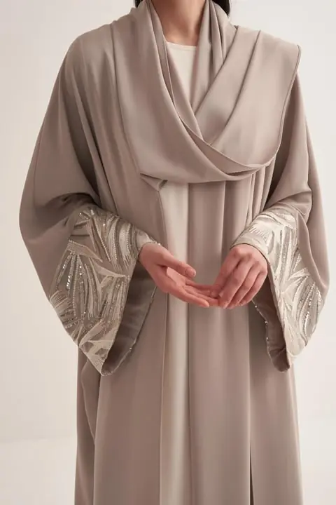 Noha Abaya - Beige, photo 4