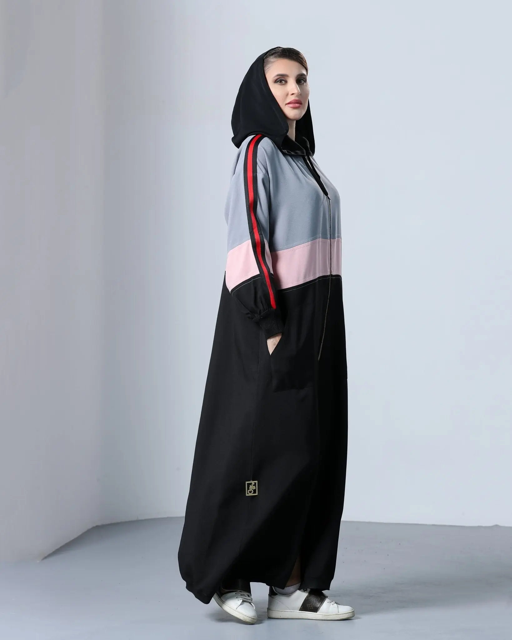 Grey Pink Stripe sporty wear, photo 4