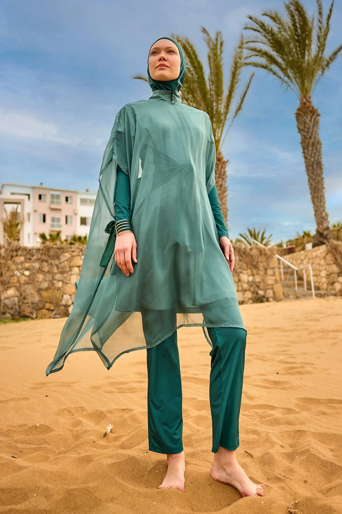 Marina Silky Pareo - Green, photo 4